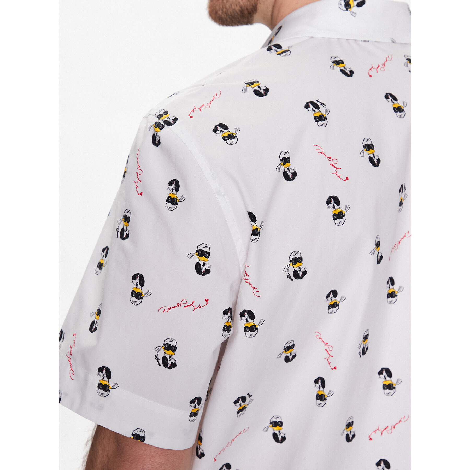 KARL LAGERFELD Риза DISNEY 605994 532670 Бял Regular Fit - Pepit.bg