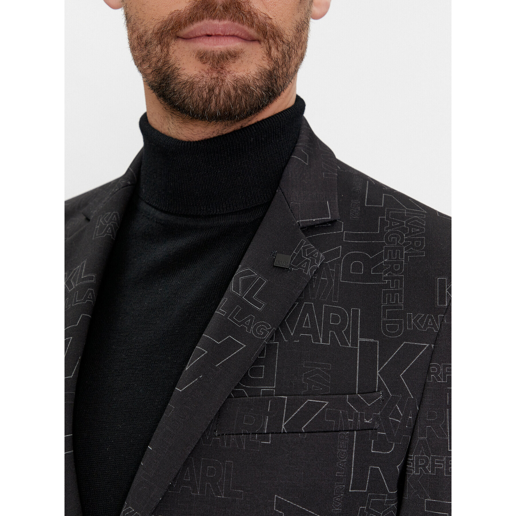 KARL LAGERFELD Сако 155205 541007 Черен Slim Fit - Pepit.bg