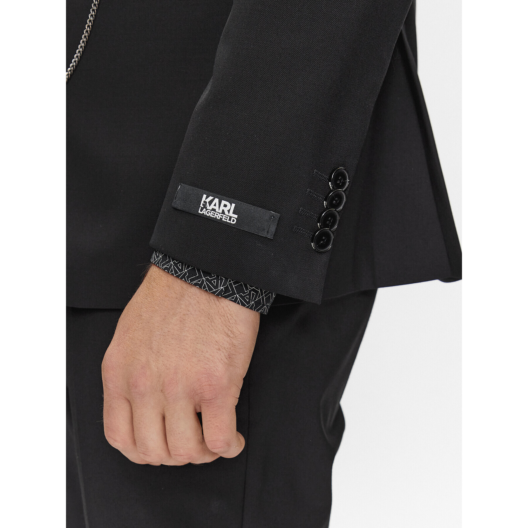 KARL LAGERFELD Сако 155254 534083 Черен Slim Fit - Pepit.bg