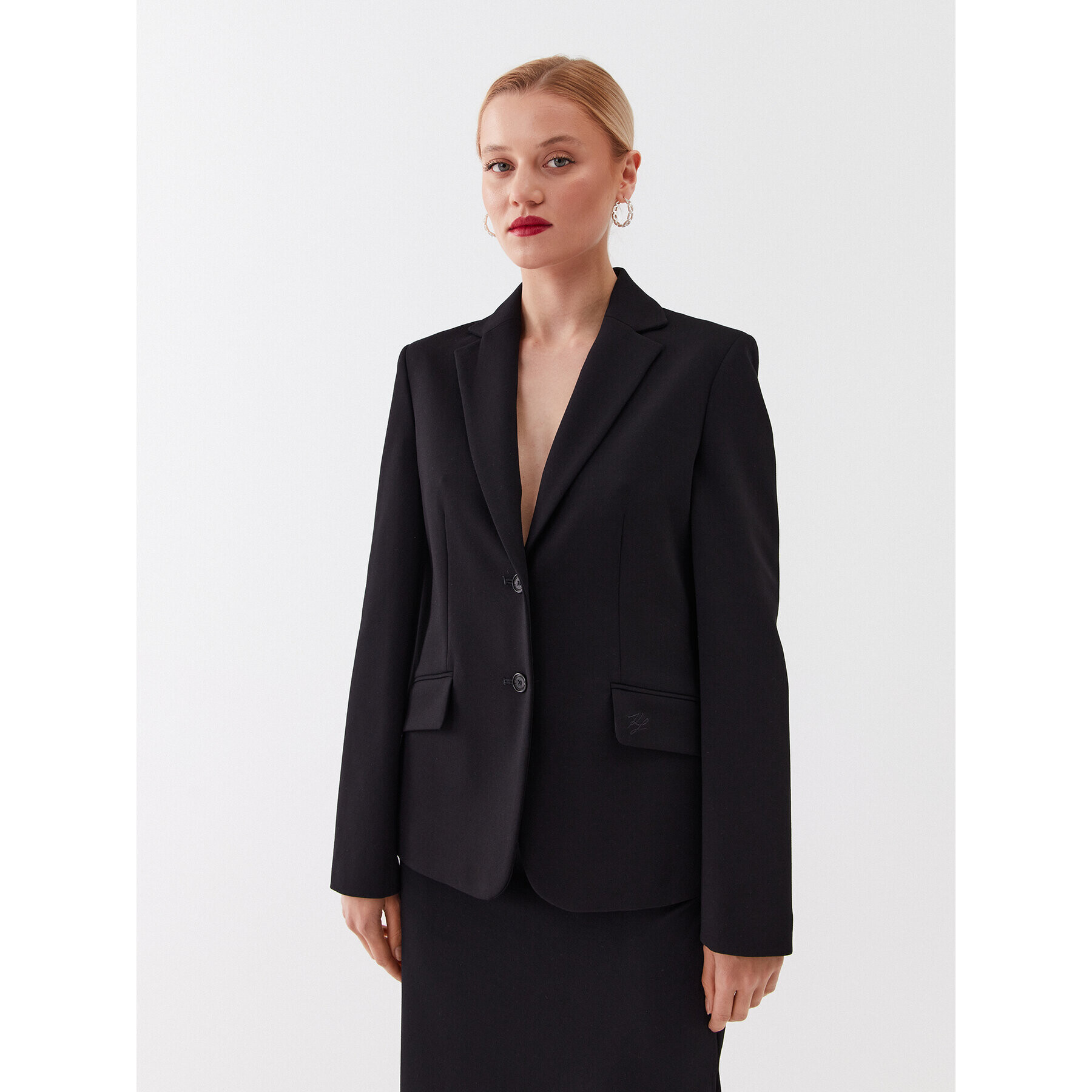 KARL LAGERFELD Сако 230W1402 Черен Regular Fit - Pepit.bg