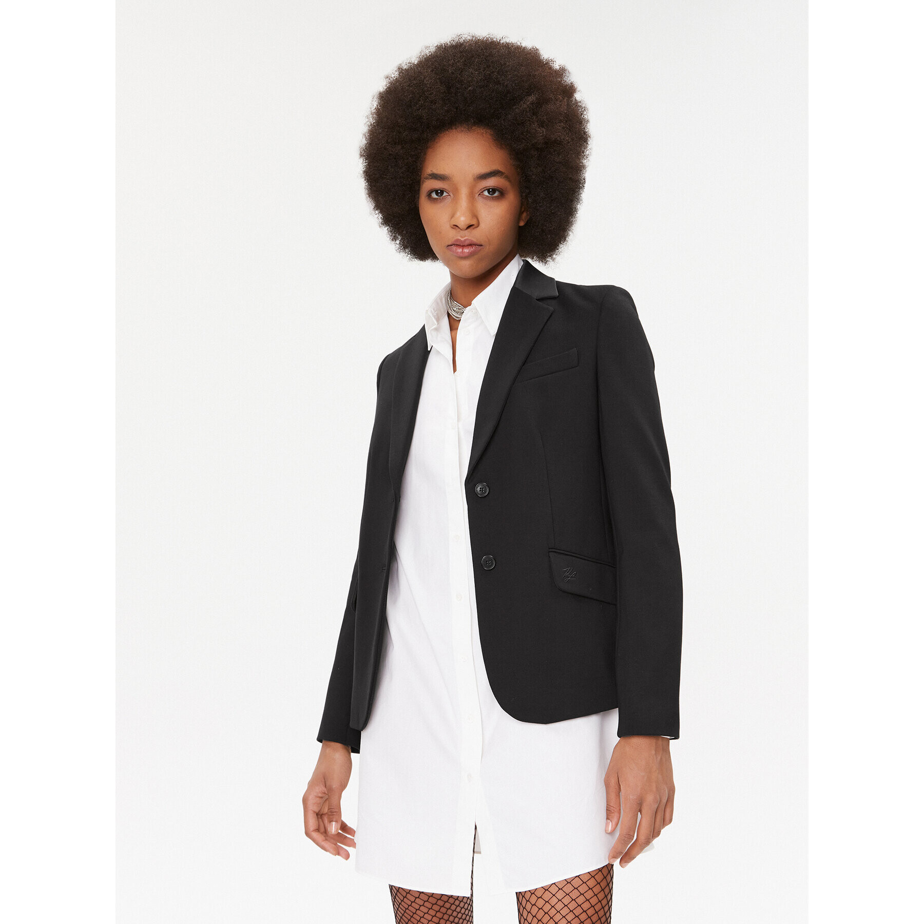 KARL LAGERFELD Сако 235W1402 Черен Regular Fit - Pepit.bg