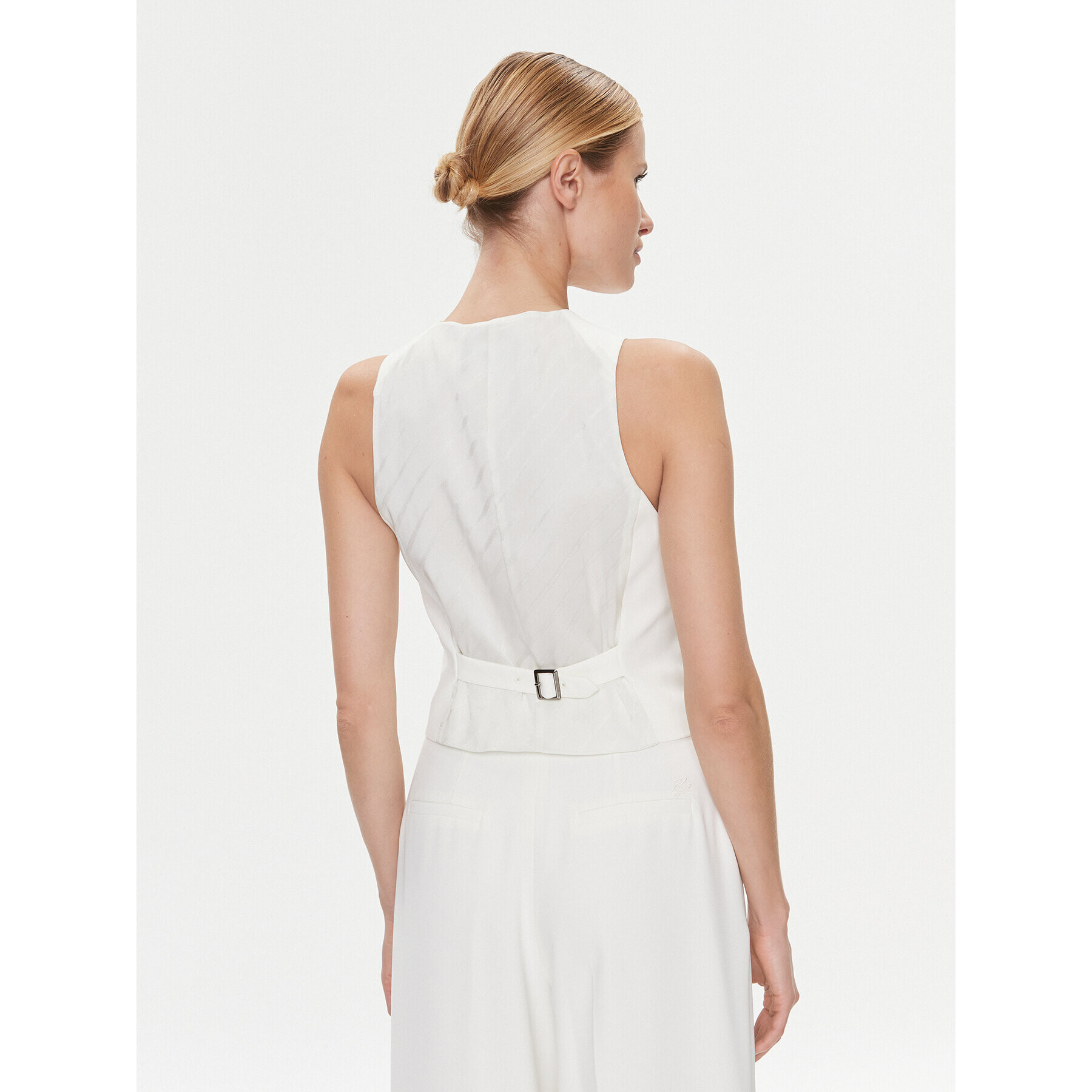 KARL LAGERFELD Сако 240W1411 Бял Regular Fit - Pepit.bg