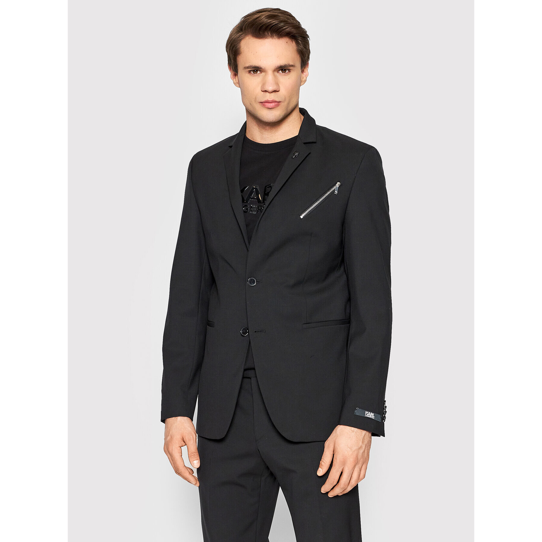 KARL LAGERFELD Сако Flash 155233 521083 Черен Regular Fit - Pepit.bg
