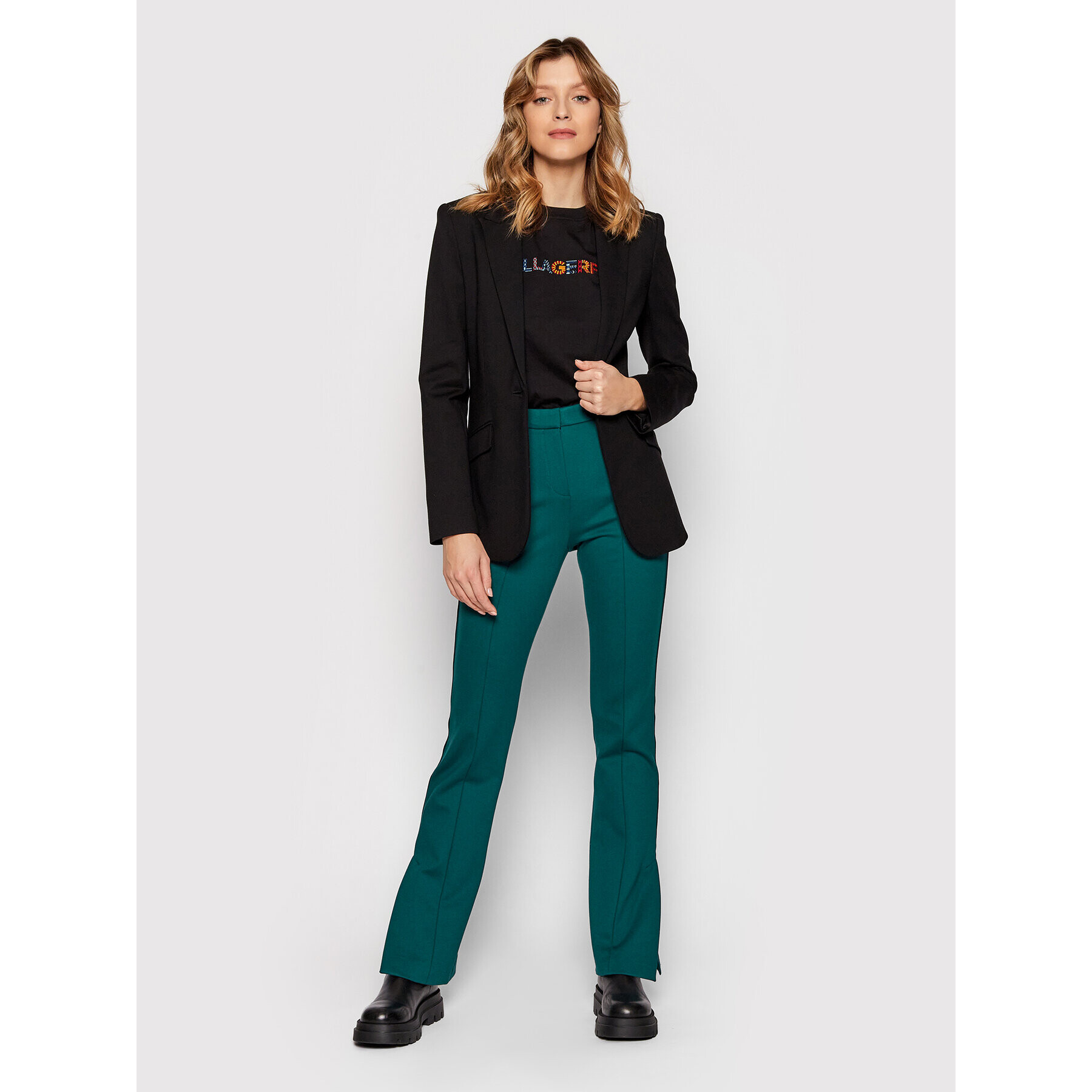 KARL LAGERFELD Блейзър Punto 211W1406 Черен Regular Fit - Pepit.bg