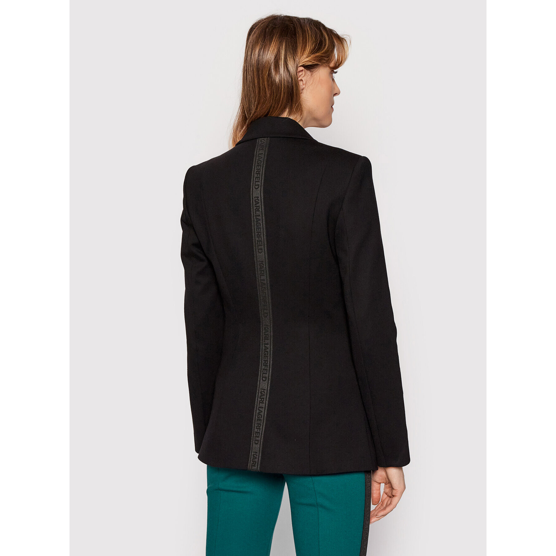 KARL LAGERFELD Блейзър Punto 211W1406 Черен Regular Fit - Pepit.bg