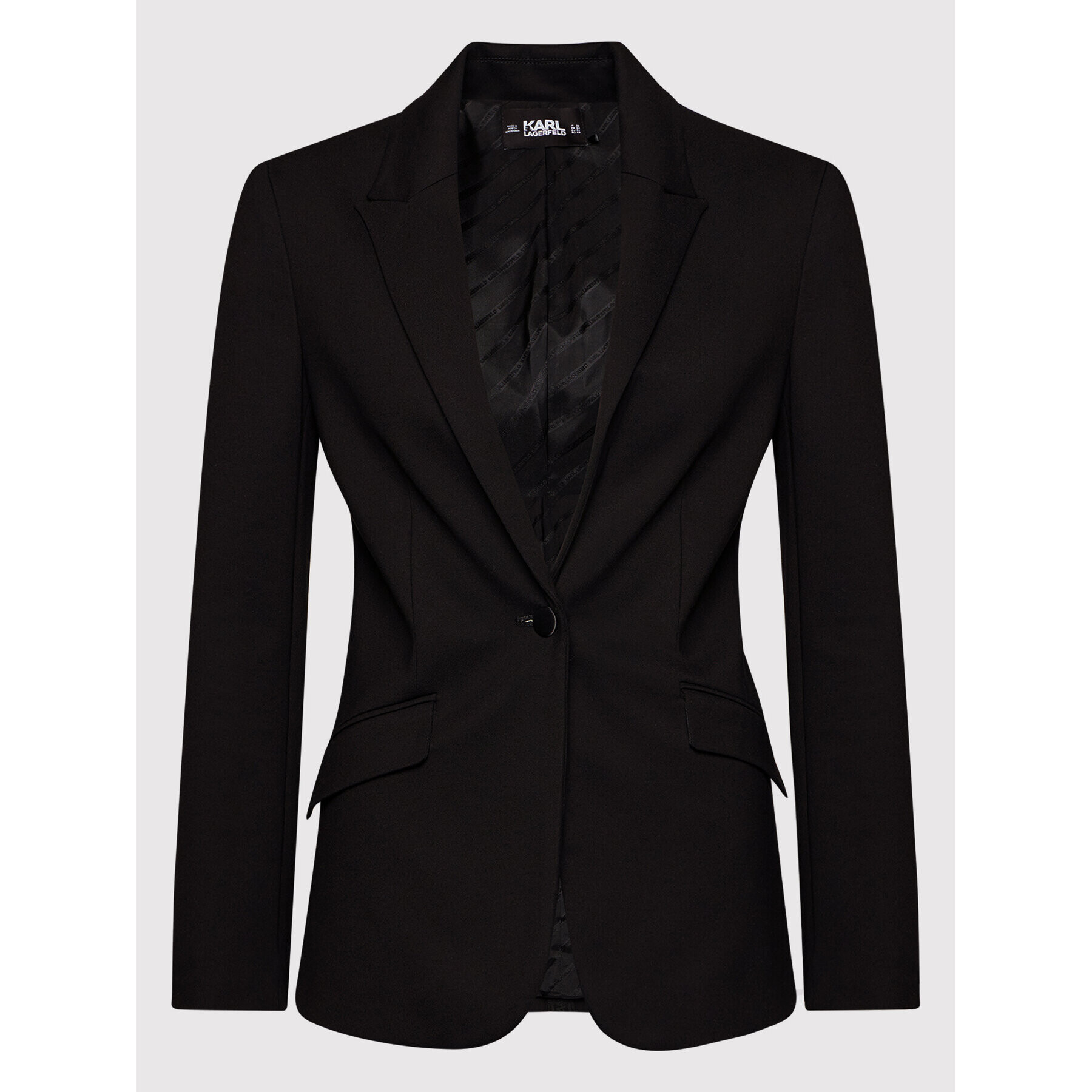 KARL LAGERFELD Блейзър Punto 211W1406 Черен Regular Fit - Pepit.bg