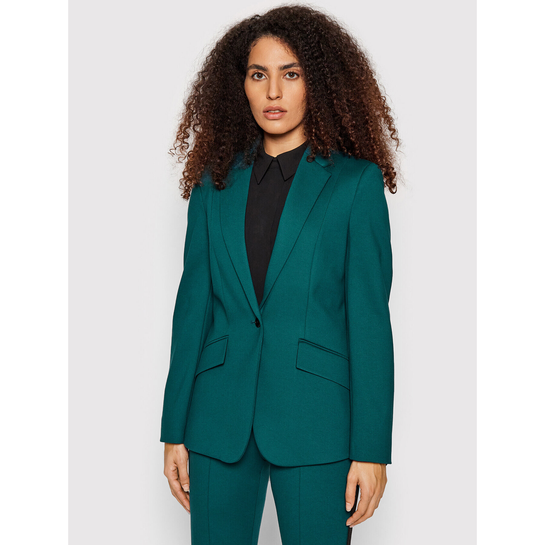 KARL LAGERFELD Блейзър Punto 220W1401 Зелен Regular Fit - Pepit.bg