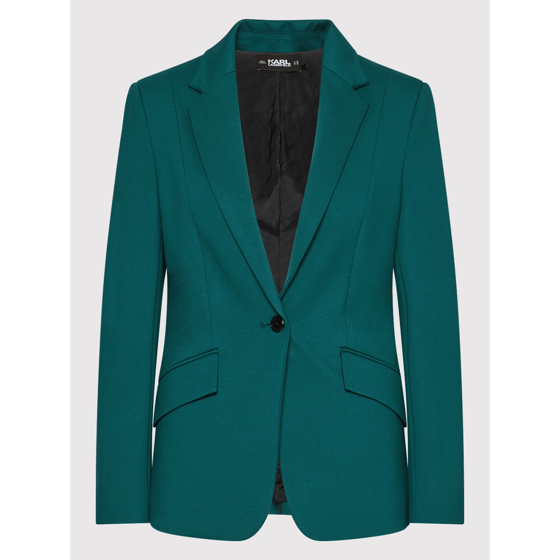 KARL LAGERFELD Блейзър Punto 220W1401 Зелен Regular Fit - Pepit.bg