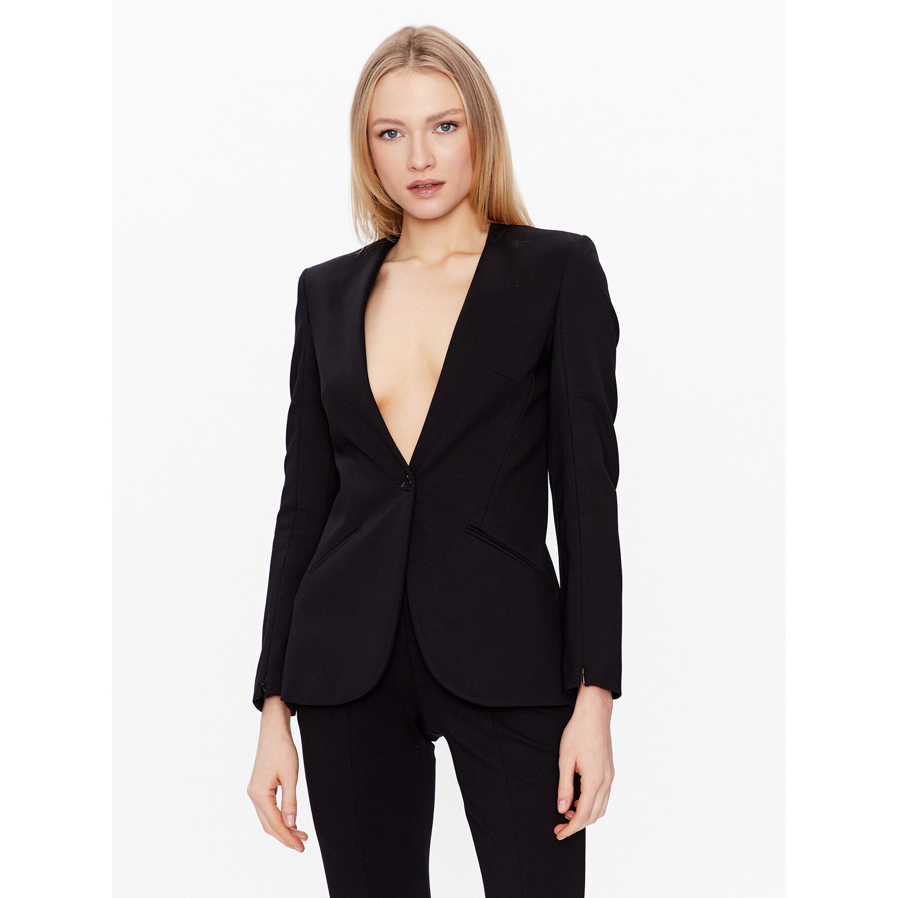 KARL LAGERFELD Сако Punto 225W1400 Черен Regular Fit - Pepit.bg