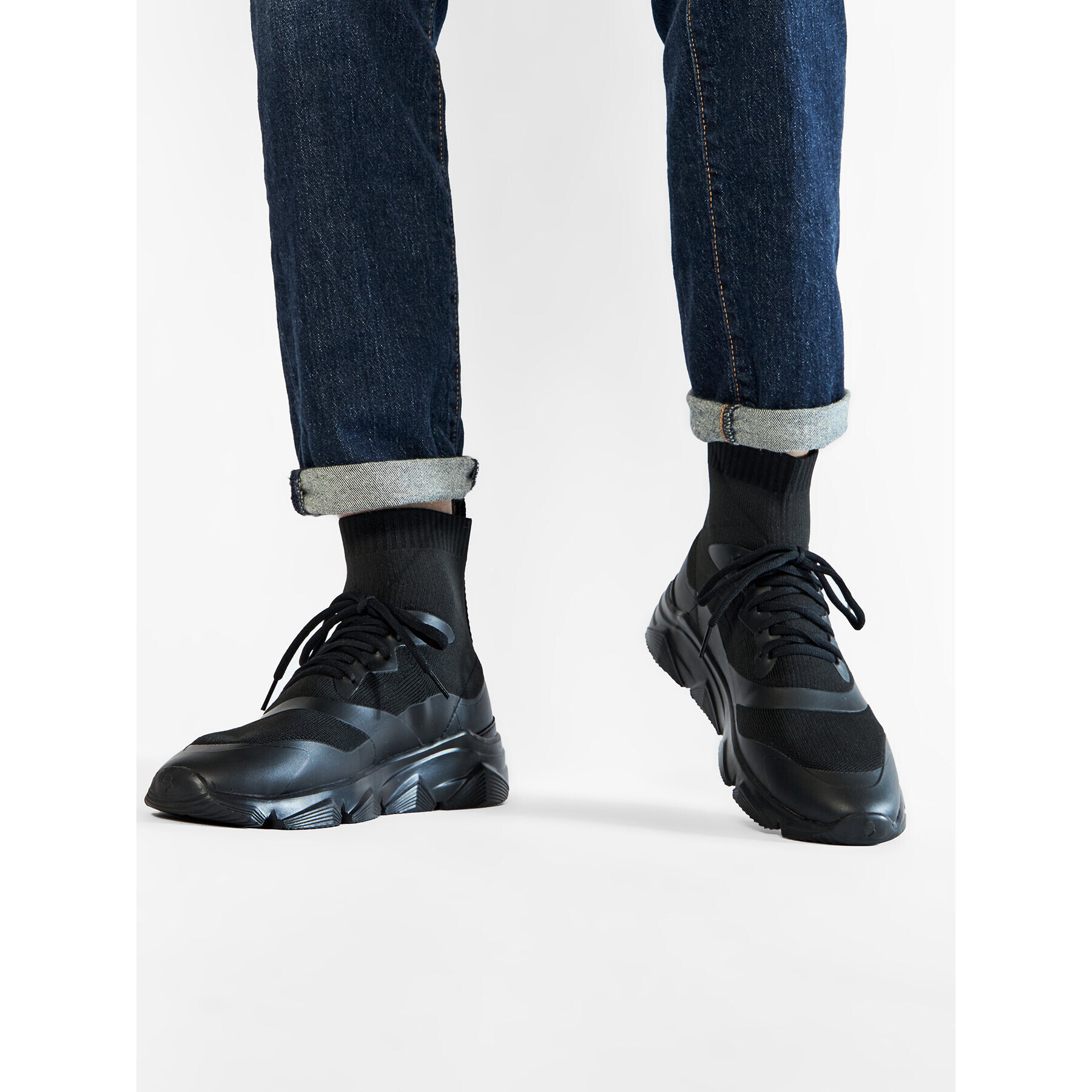 KARL LAGERFELD Сникърси KL51641 Черен - Pepit.bg