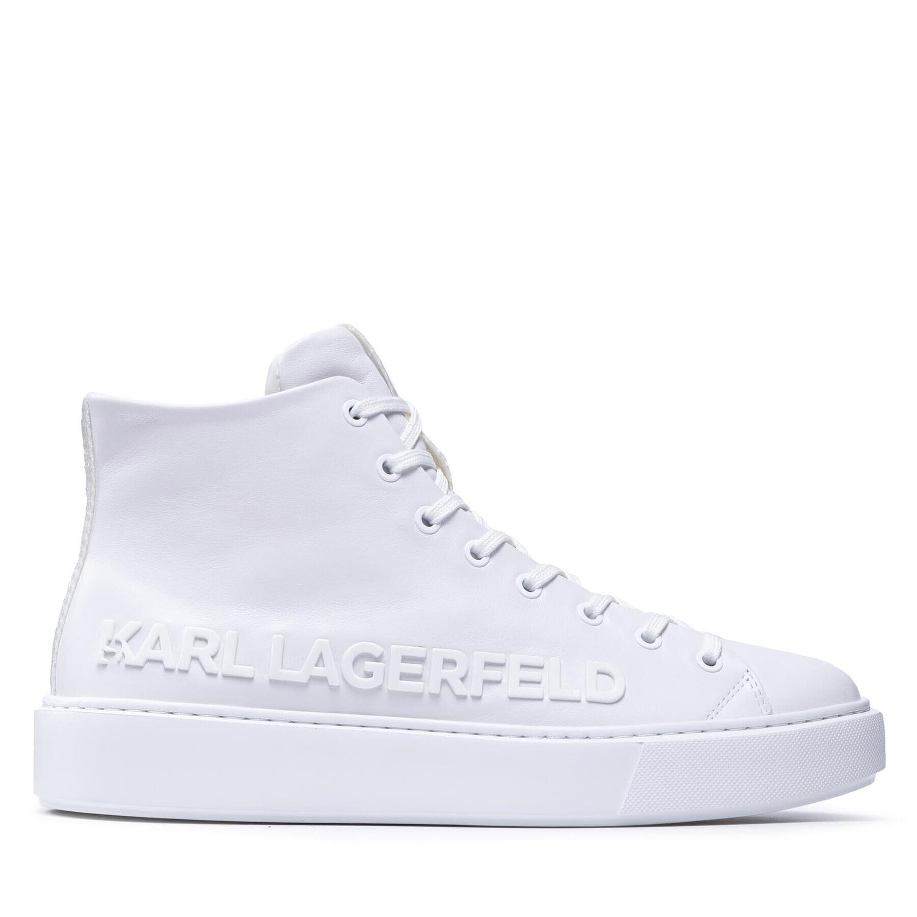 KARL LAGERFELD Сникърси KL52255 01W Бял - Pepit.bg