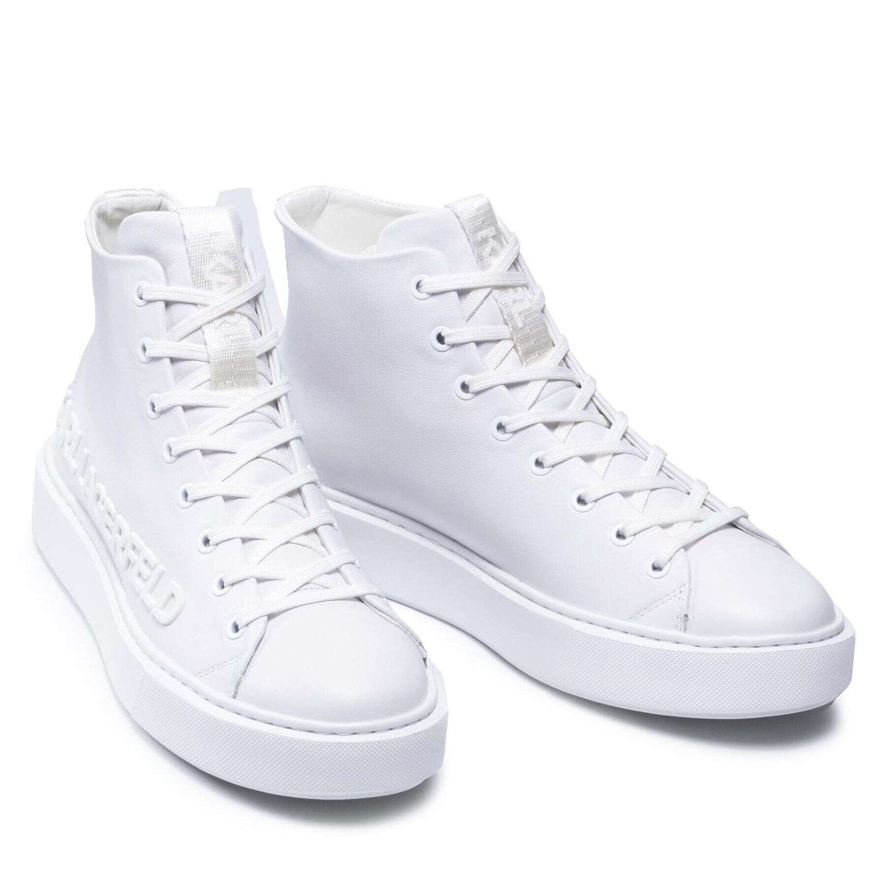 KARL LAGERFELD Сникърси KL52255 01W Бял - Pepit.bg