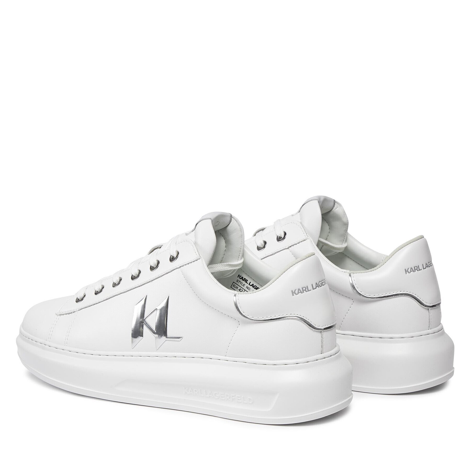 KARL LAGERFELD Сникърси KL52518 Бял - Pepit.bg