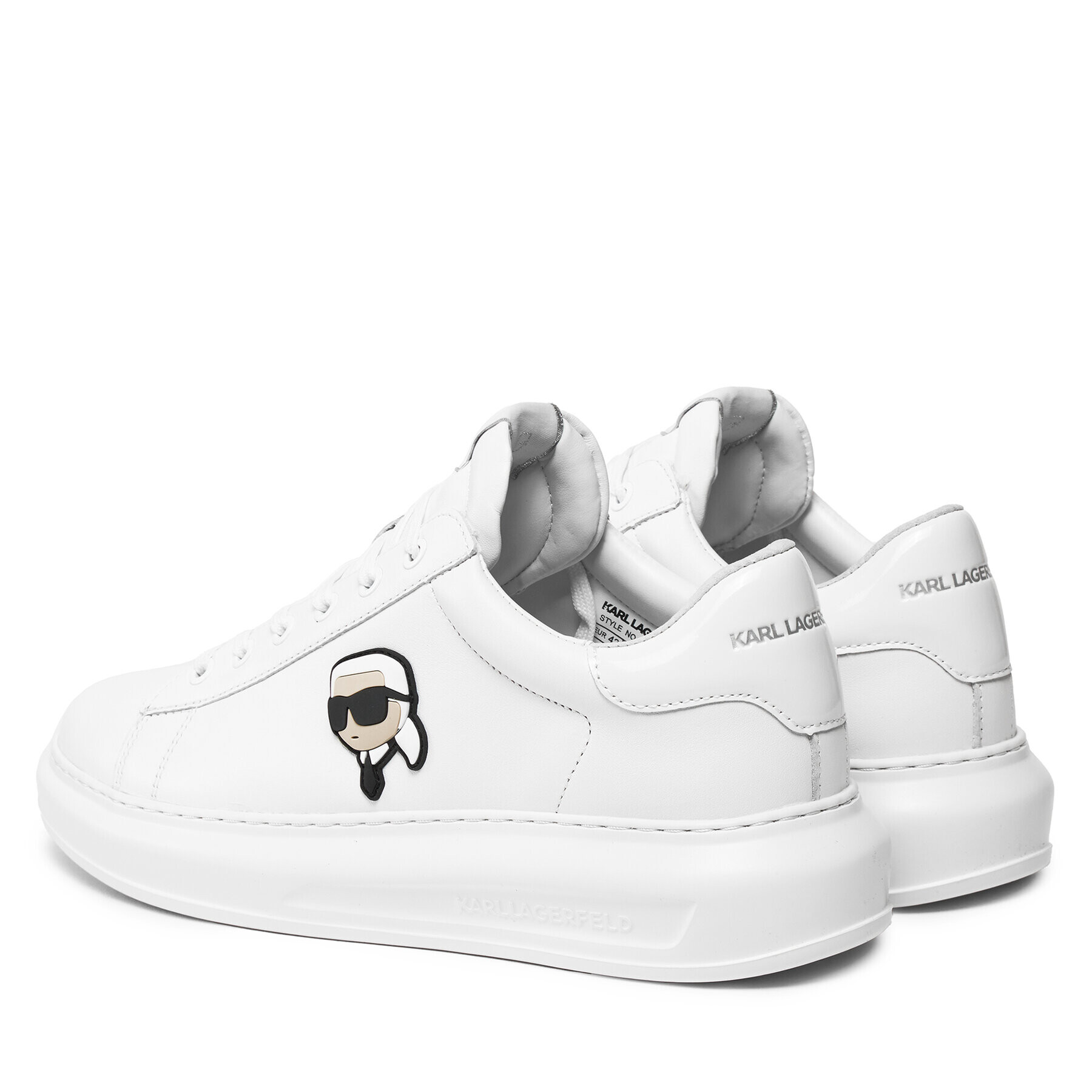 KARL LAGERFELD Сникърси KL52530N Бял - Pepit.bg