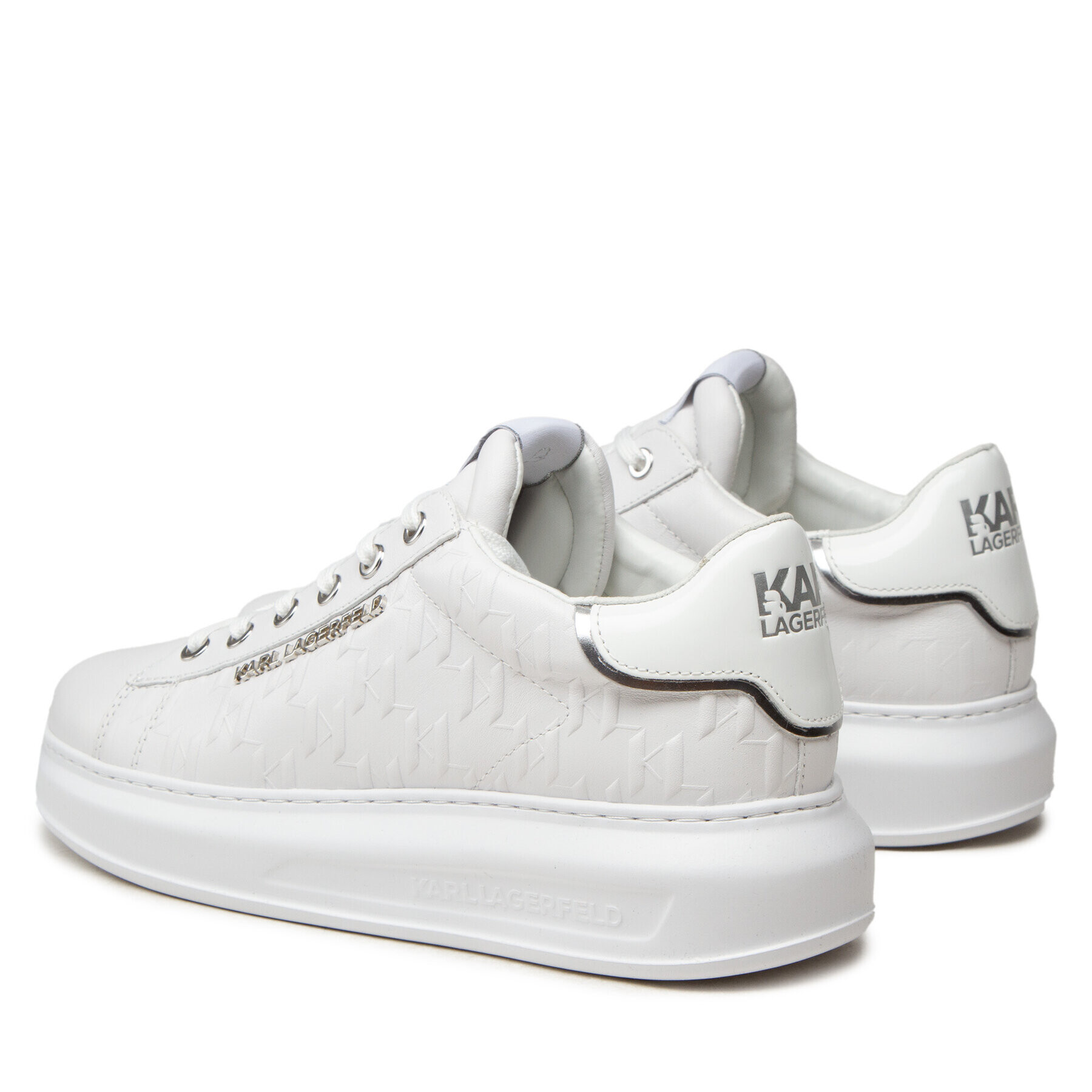 KARL LAGERFELD Сникърси KL52549 Бял - Pepit.bg