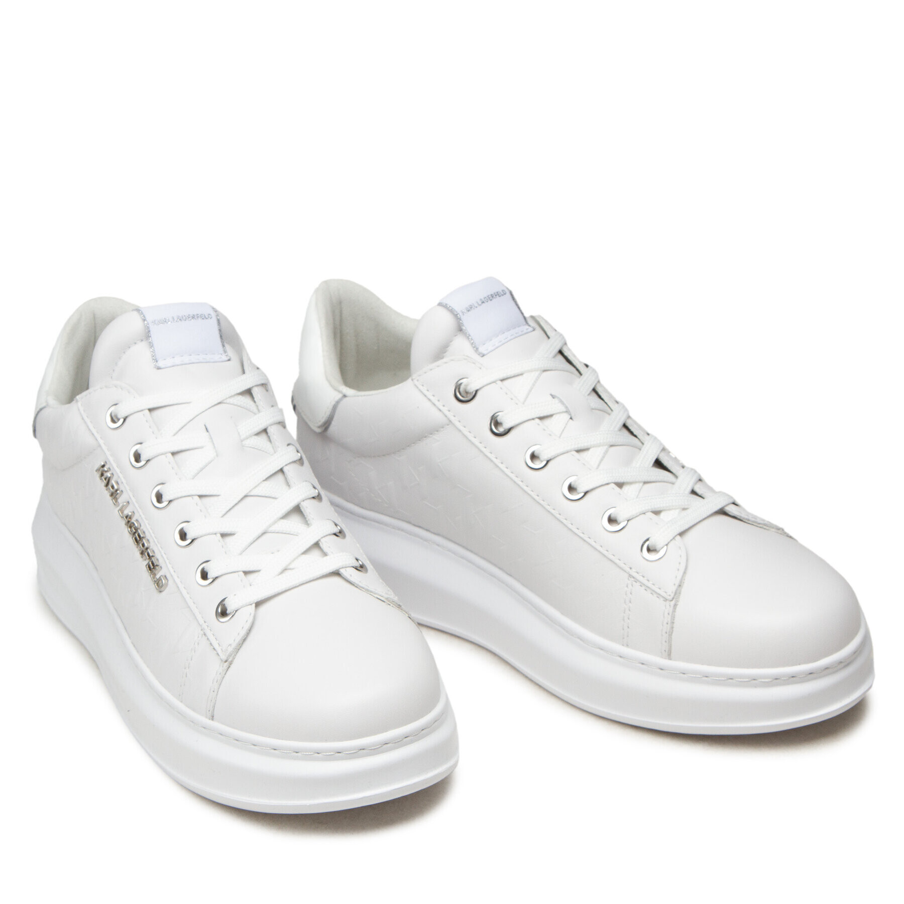 KARL LAGERFELD Сникърси KL52549 Бял - Pepit.bg