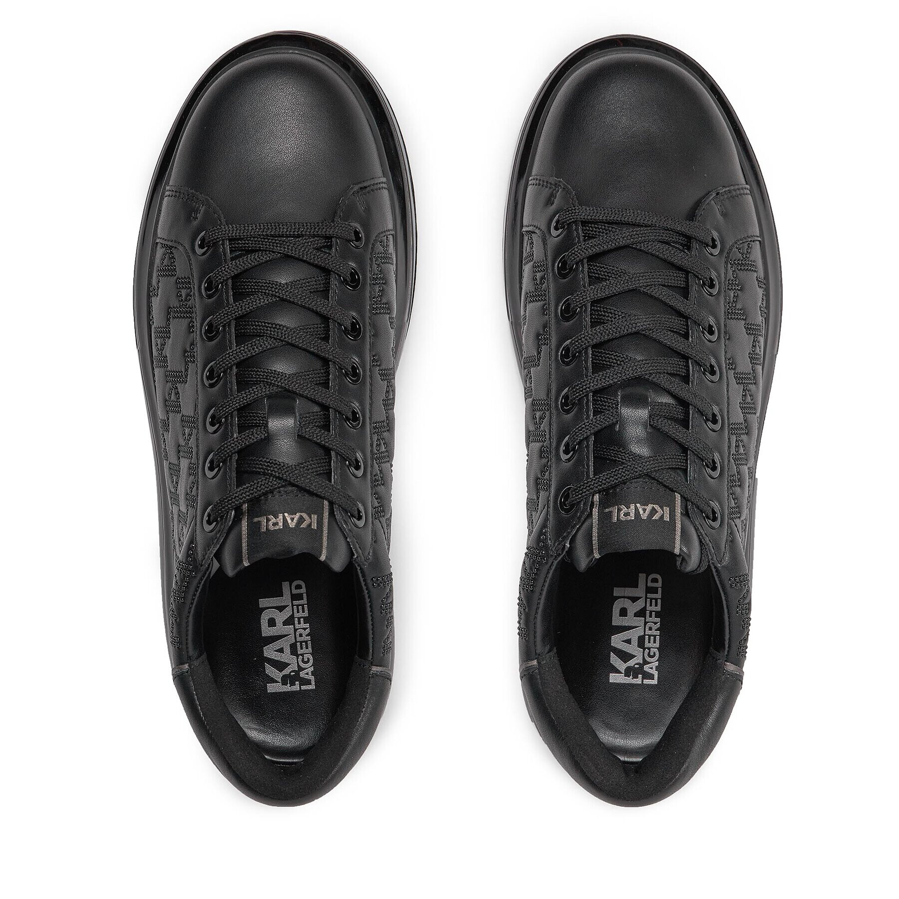 KARL LAGERFELD Сникърси KL52624 Черен - Pepit.bg