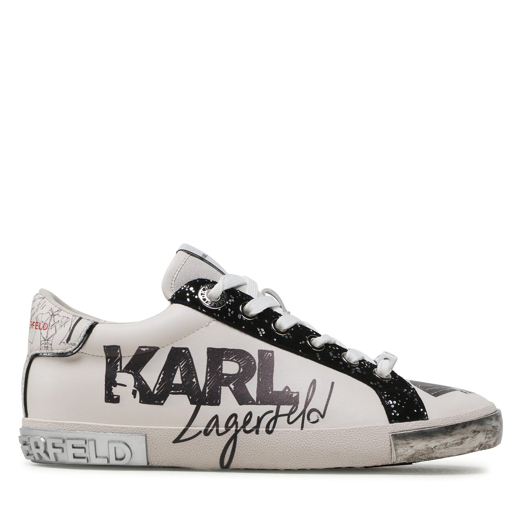 KARL LAGERFELD Сникърси KL60111 Бял - Pepit.bg