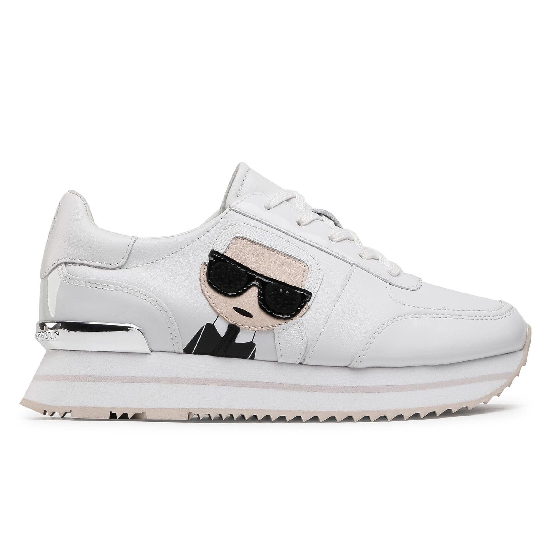 KARL LAGERFELD Сникърси KL61930 Бял - Pepit.bg