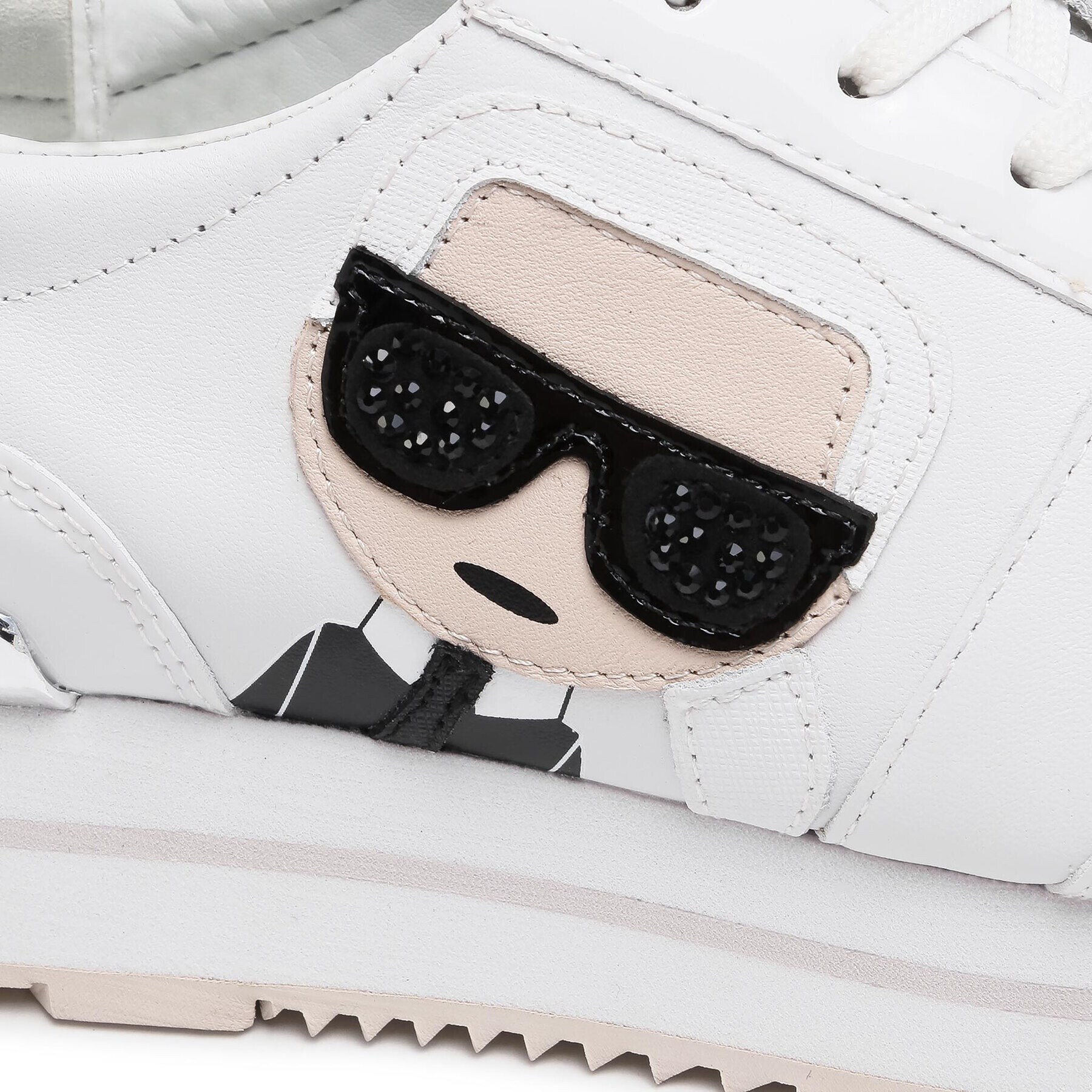 KARL LAGERFELD Сникърси KL61930 Бял - Pepit.bg