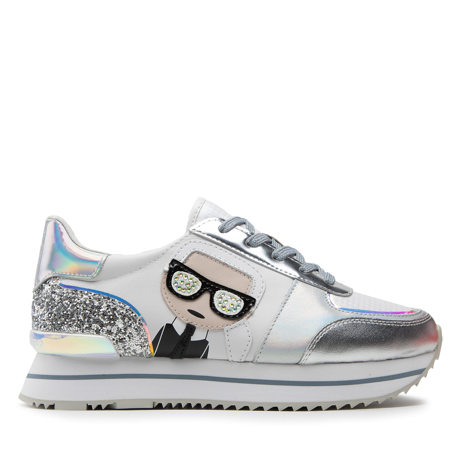 KARL LAGERFELD Сникърси KL61932 Бял - Pepit.bg