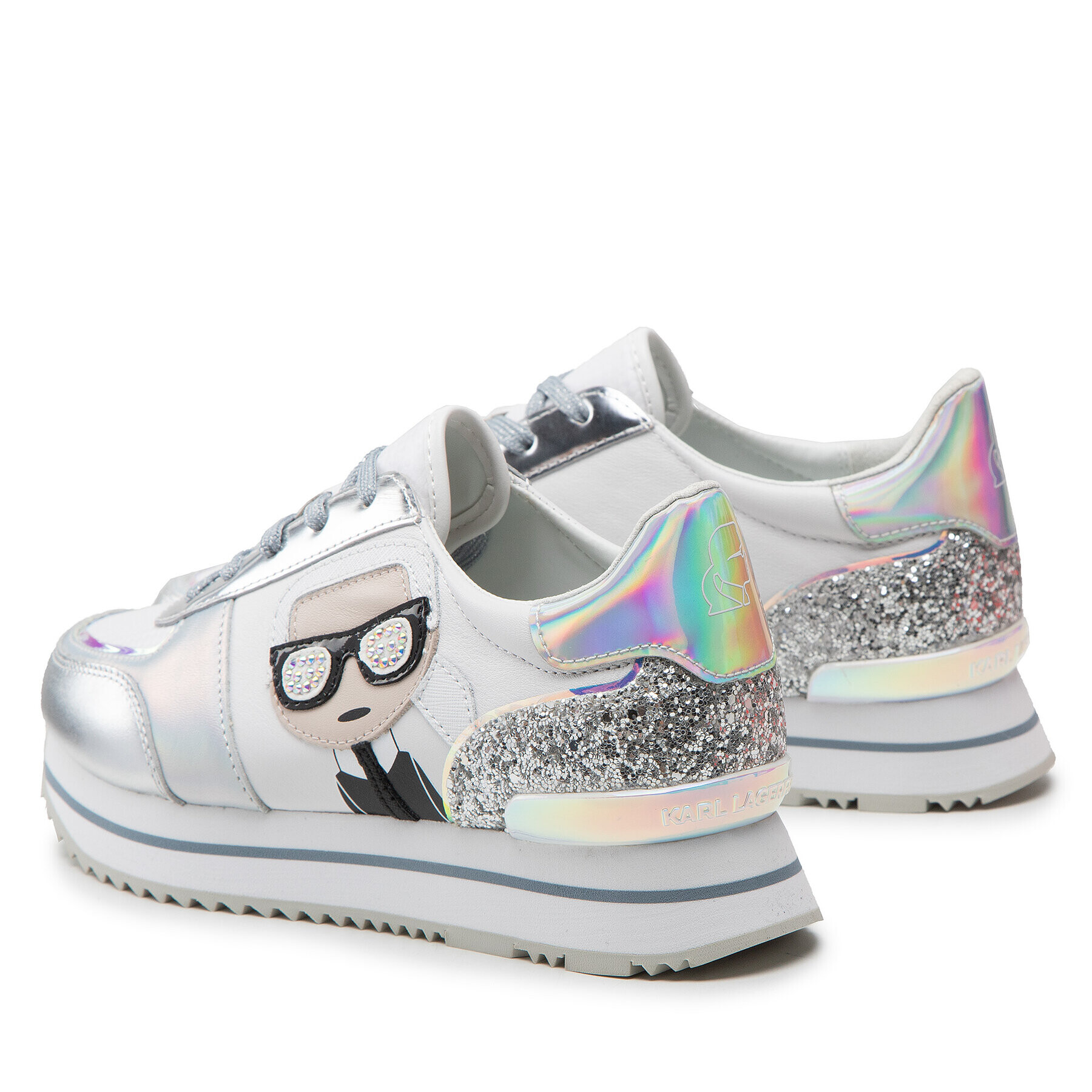 KARL LAGERFELD Сникърси KL61932 Бял - Pepit.bg