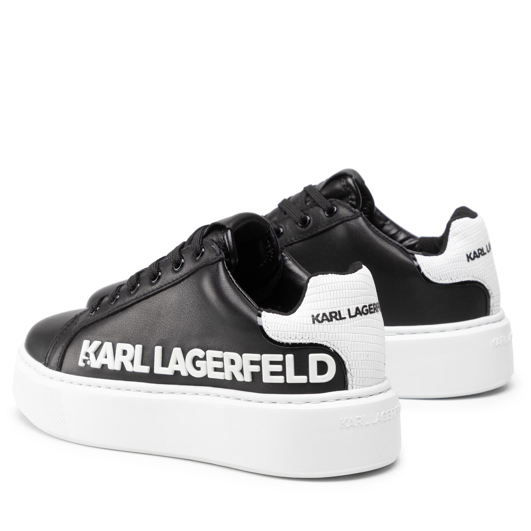 KARL LAGERFELD Сникърси KL62210 Черен - Pepit.bg