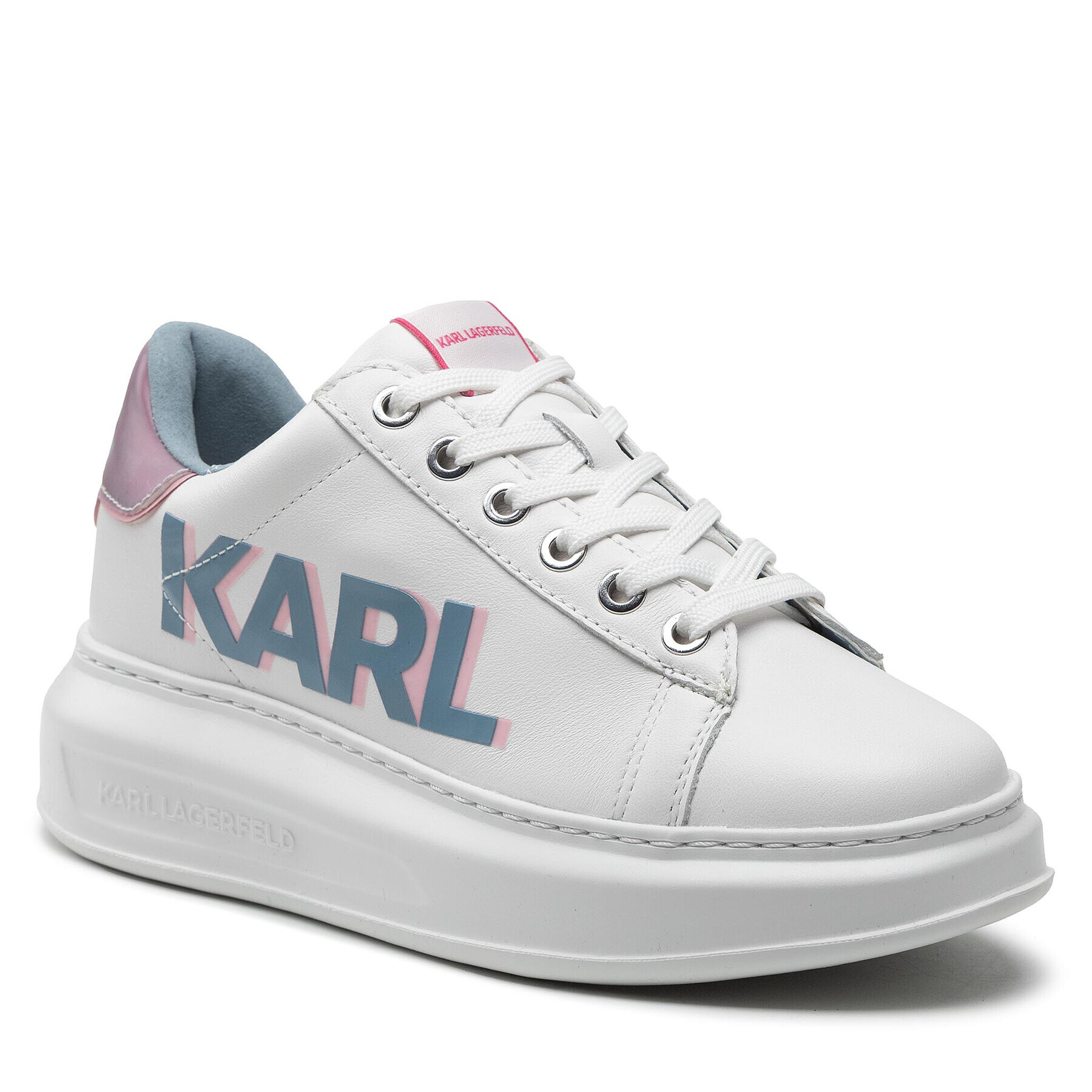 KARL LAGERFELD Сникърси KL62521 Бял - Pepit.bg