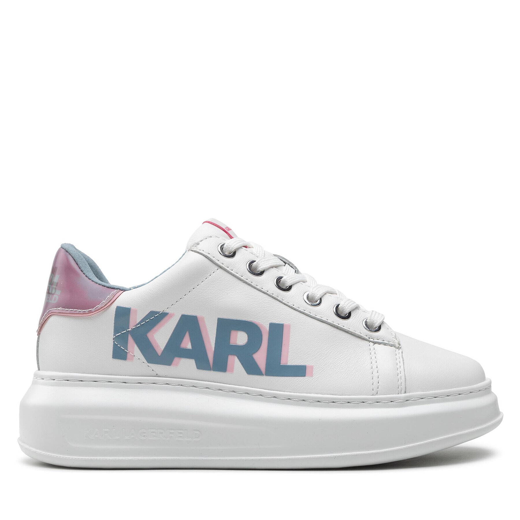 KARL LAGERFELD Сникърси KL62521 Бял - Pepit.bg