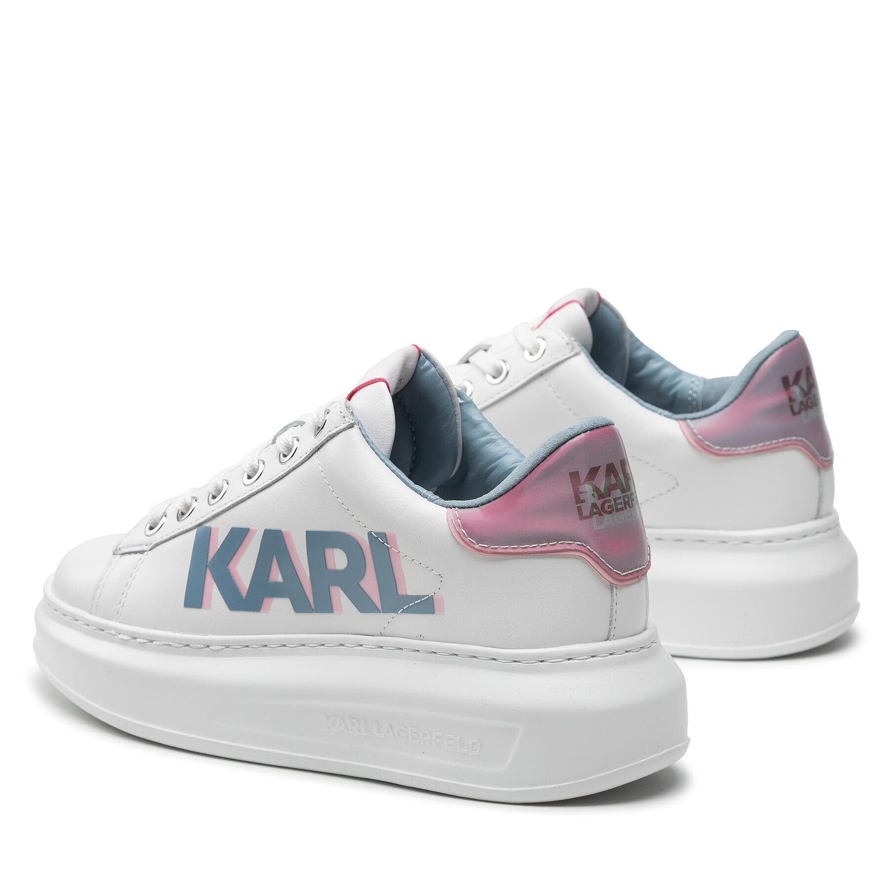 KARL LAGERFELD Сникърси KL62521 Бял - Pepit.bg