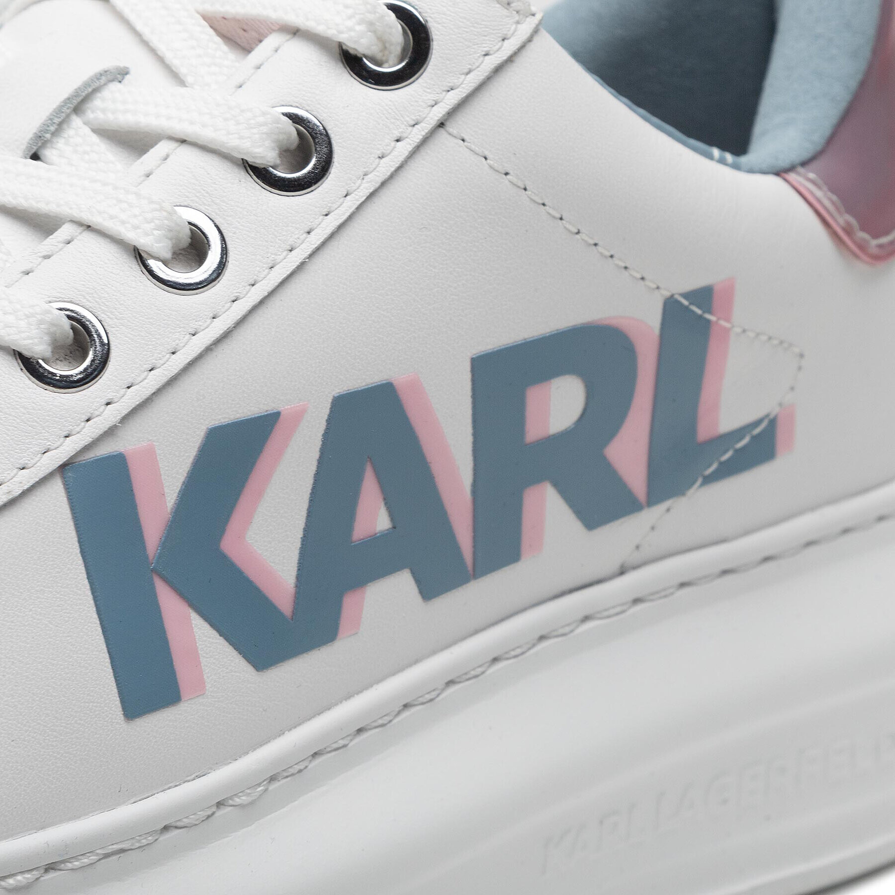 KARL LAGERFELD Сникърси KL62521 Бял - Pepit.bg