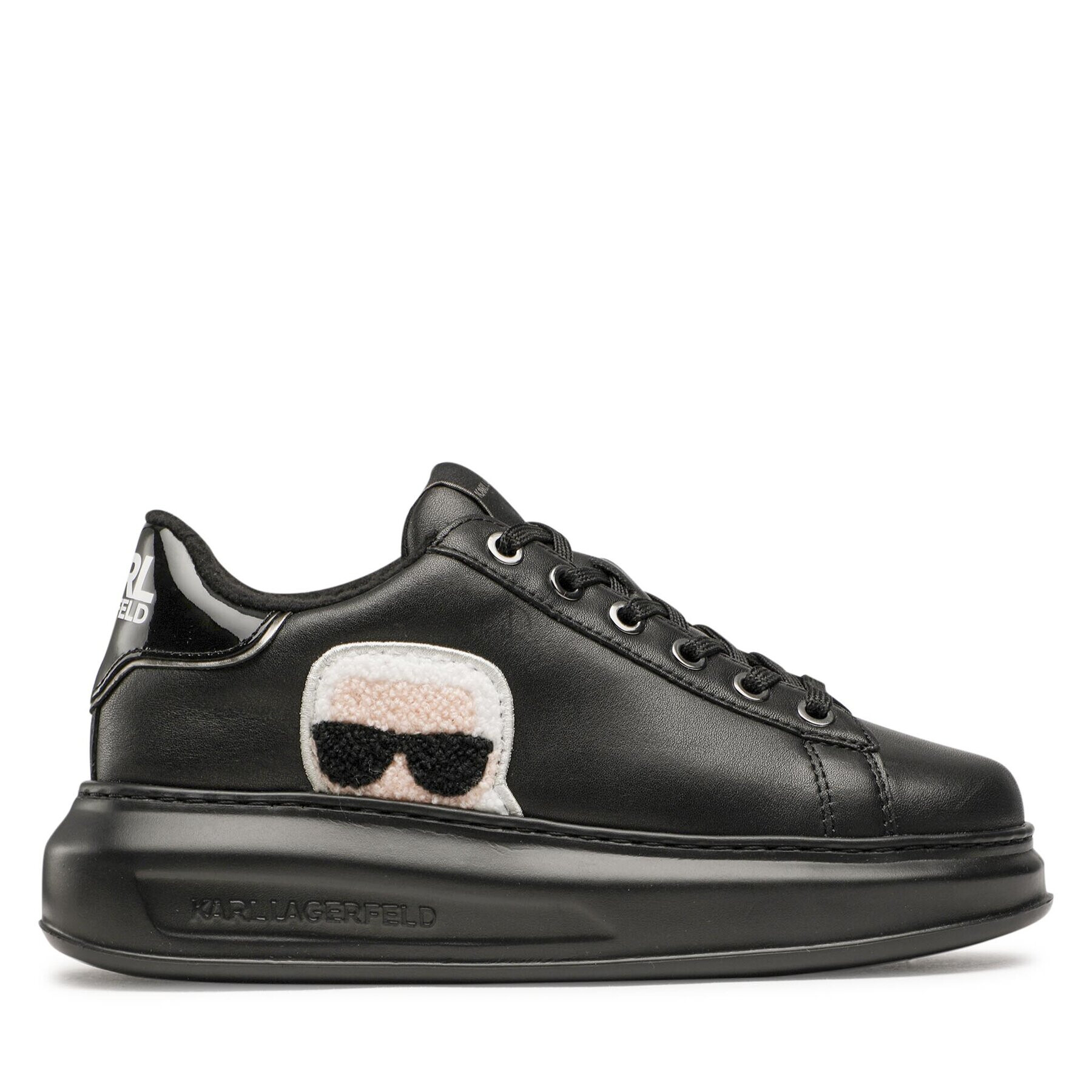 KARL LAGERFELD Сникърси KL62530W Черен - Pepit.bg