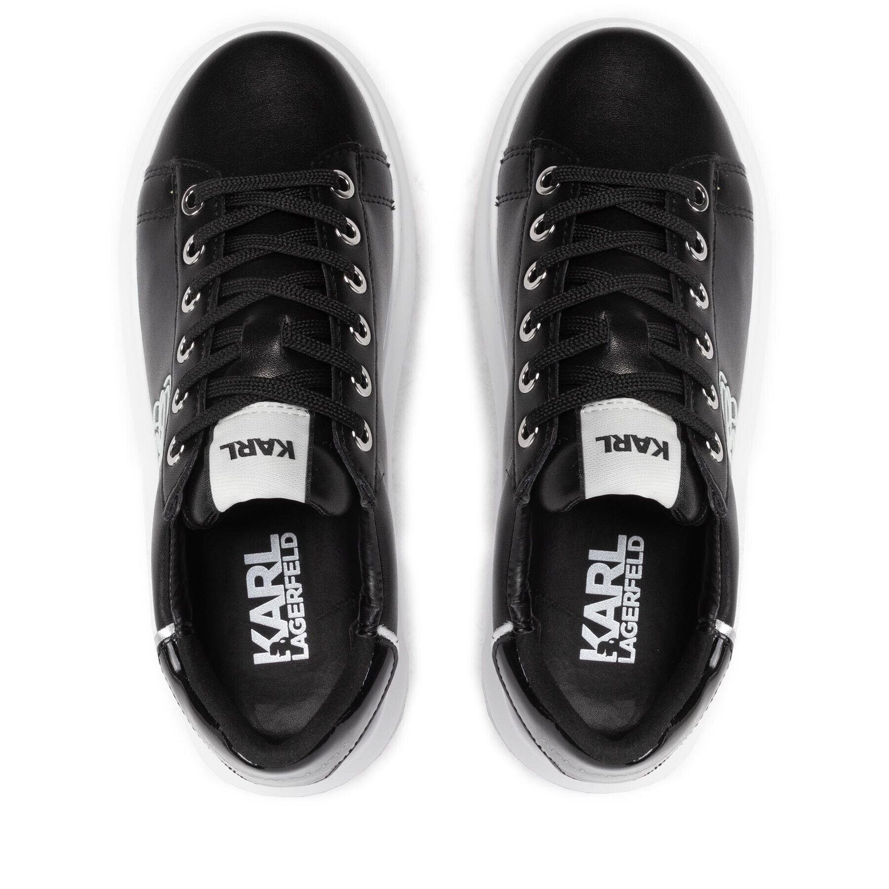 KARL LAGERFELD Сникърси KL62531G Черен - Pepit.bg