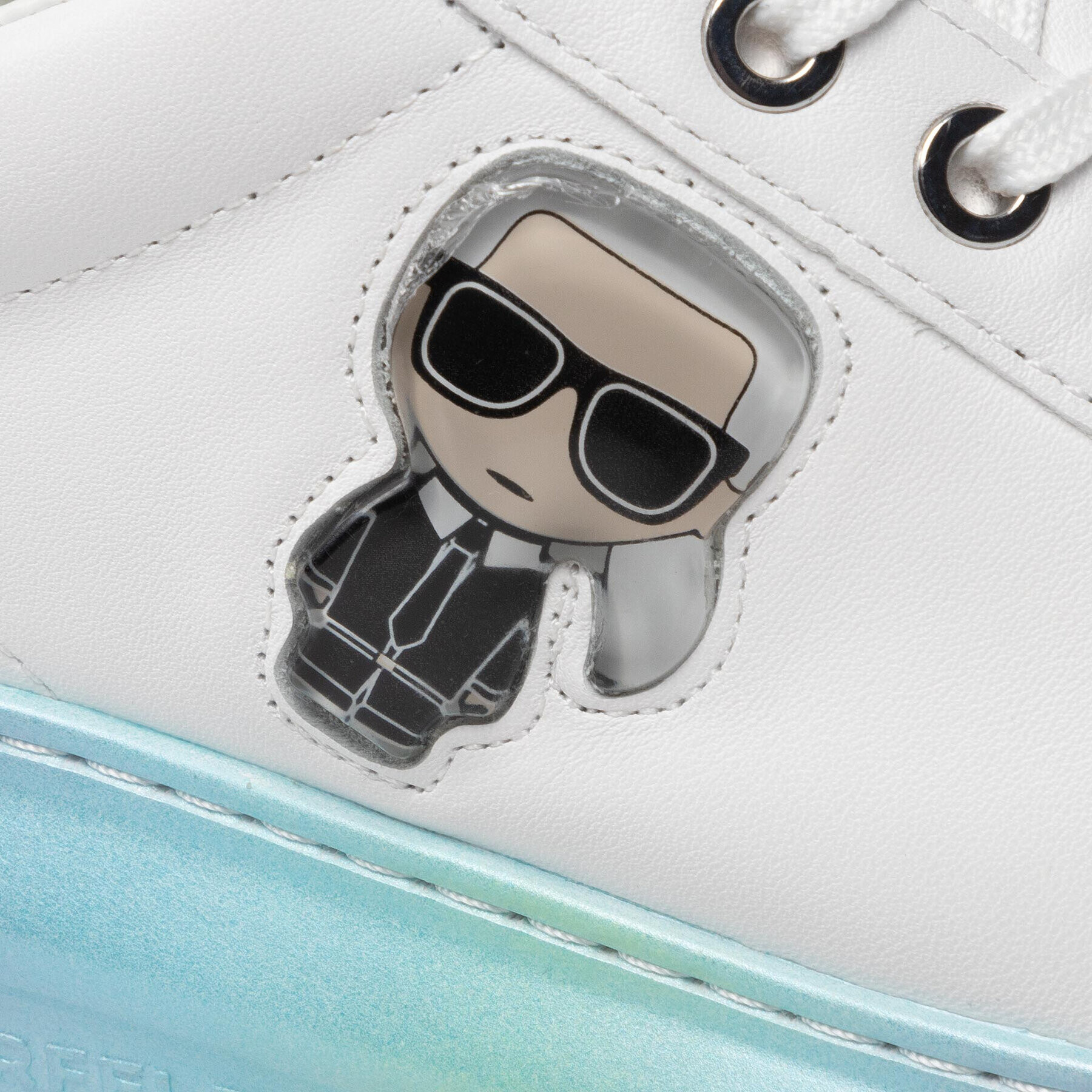 KARL LAGERFELD Сникърси KL62533 Бял - Pepit.bg