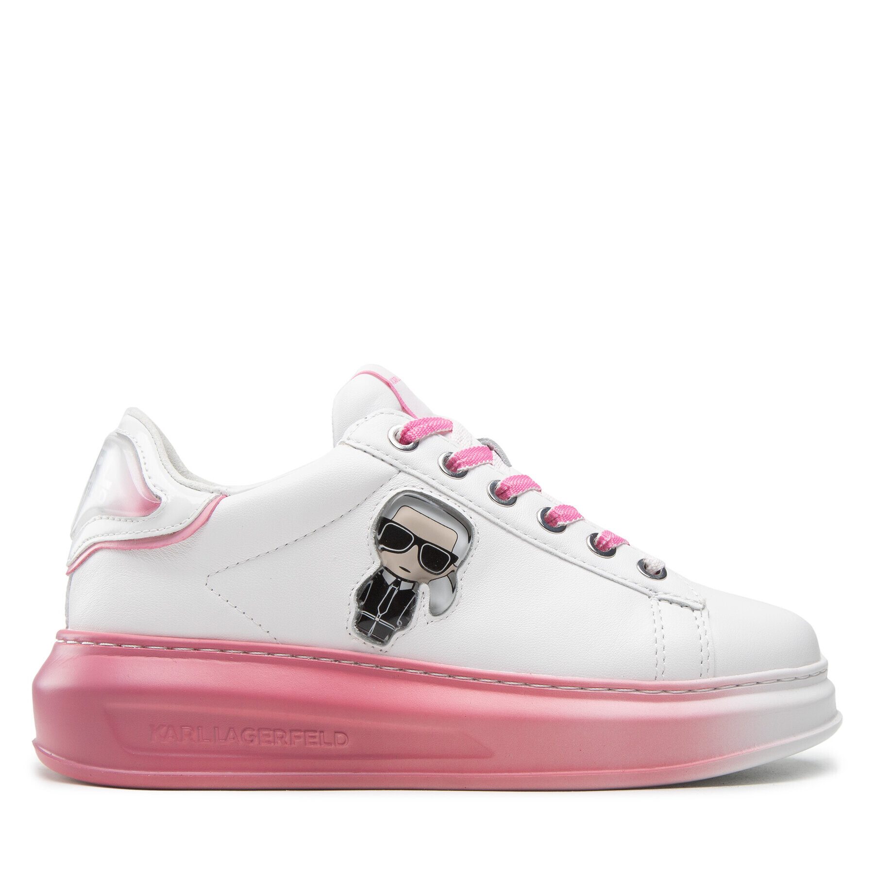 KARL LAGERFELD Сникърси KL62533 Бял - Pepit.bg