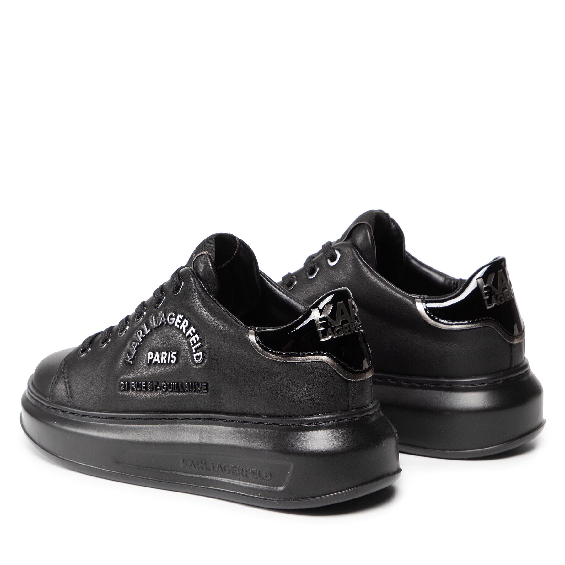 KARL LAGERFELD Сникърси KL62539 Черен - Pepit.bg