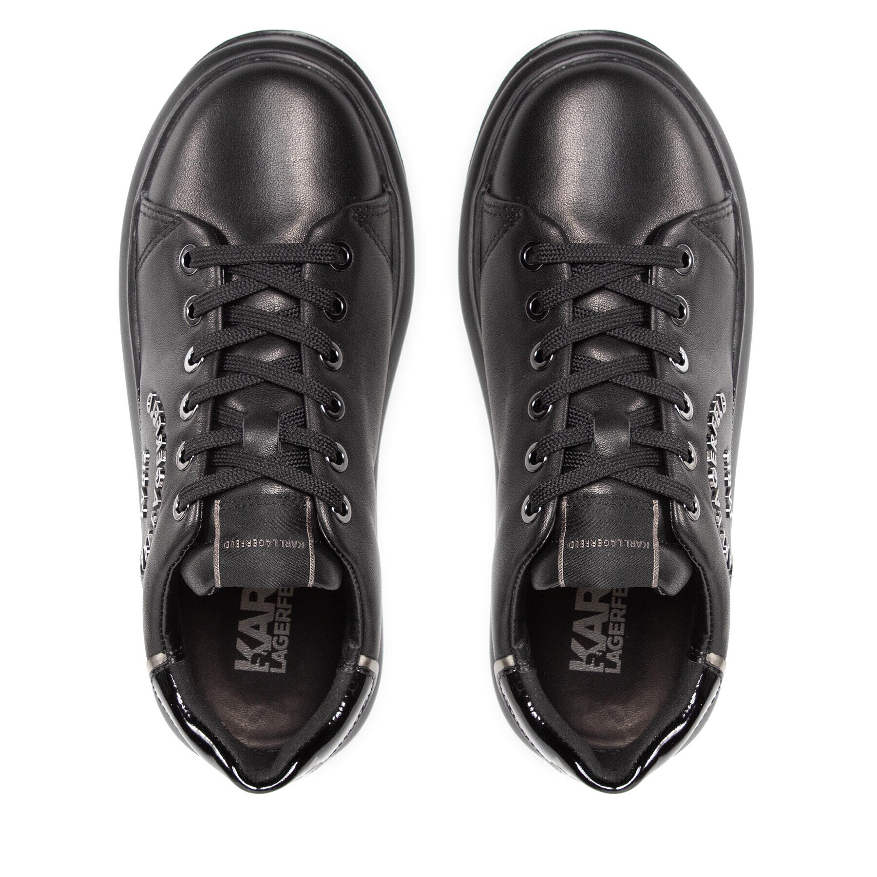 KARL LAGERFELD Сникърси KL62539 Черен - Pepit.bg