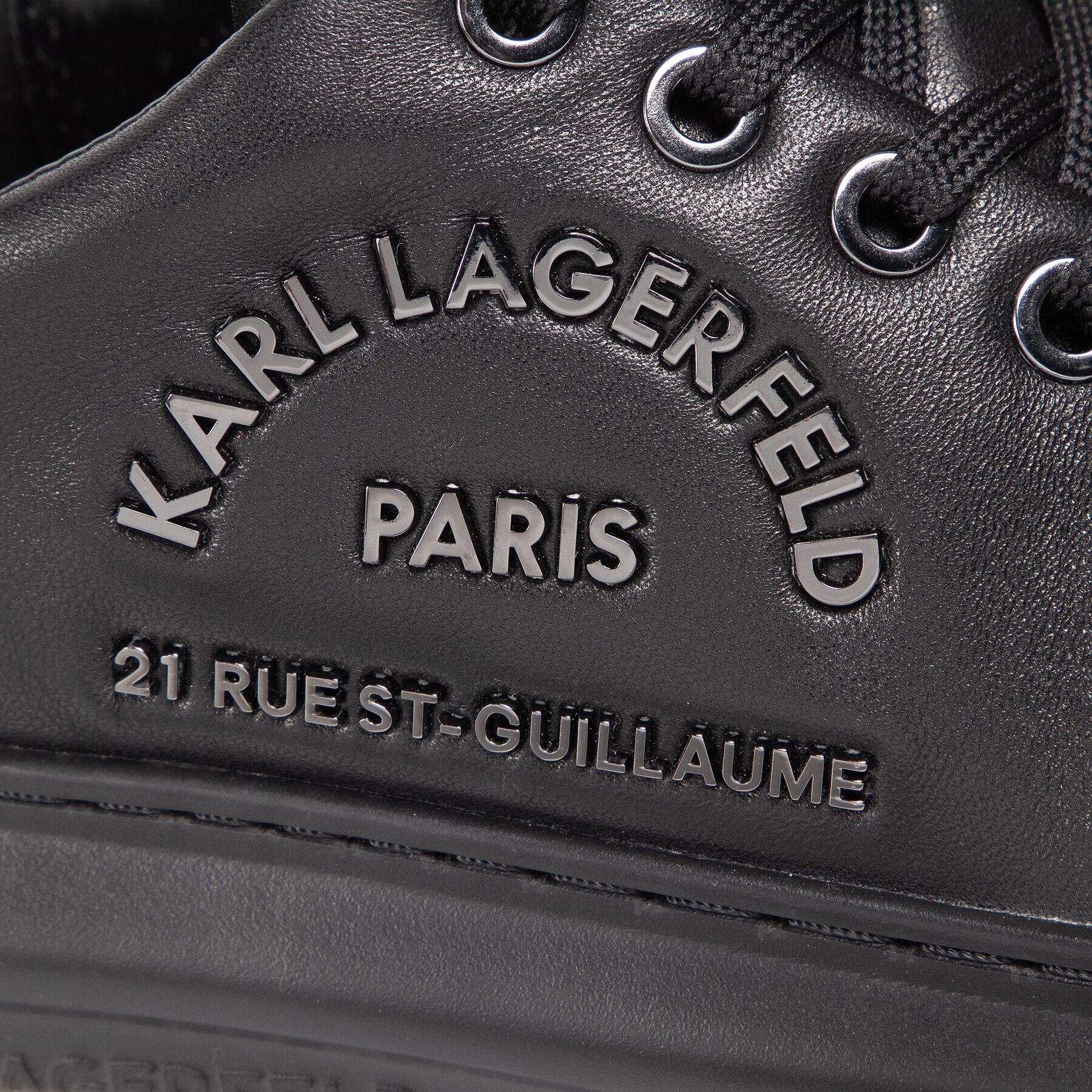KARL LAGERFELD Сникърси KL62539 Черен - Pepit.bg