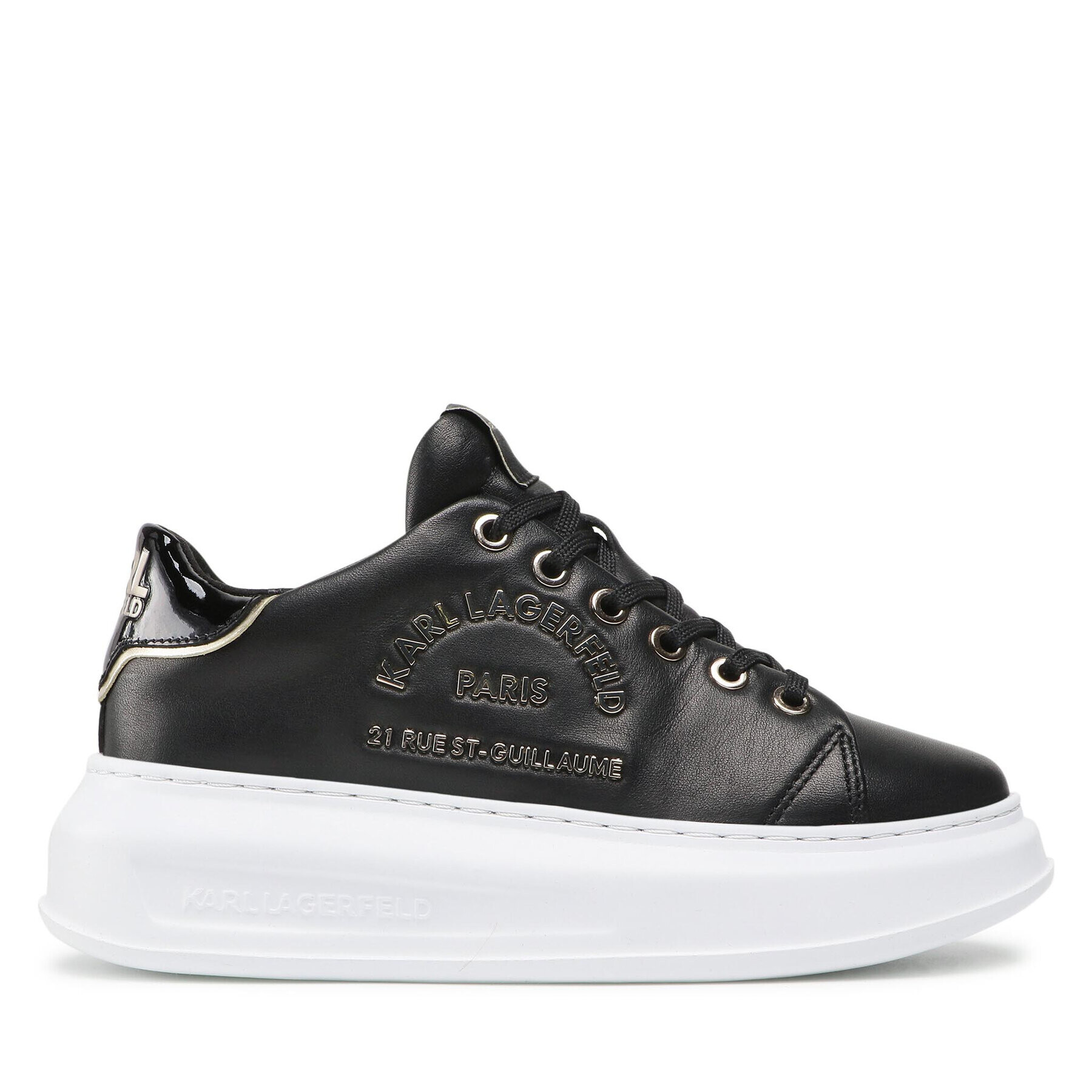 KARL LAGERFELD Сникърси KL62539 Черен - Pepit.bg