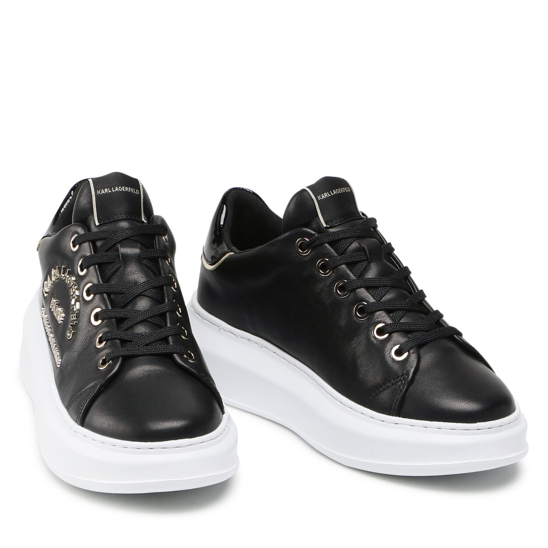 KARL LAGERFELD Сникърси KL62539 Черен - Pepit.bg