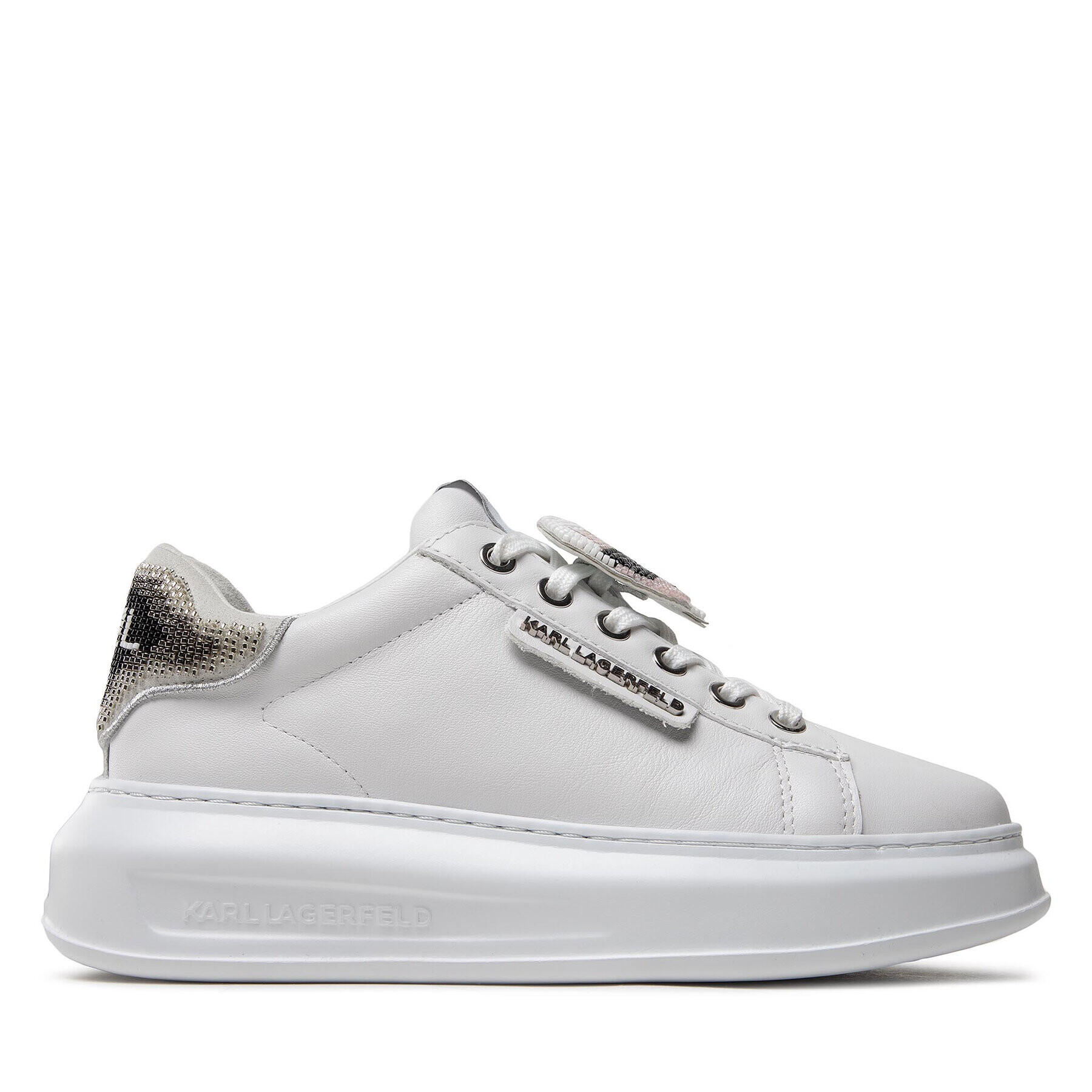 KARL LAGERFELD Сникърси KL62576A Бял - Pepit.bg