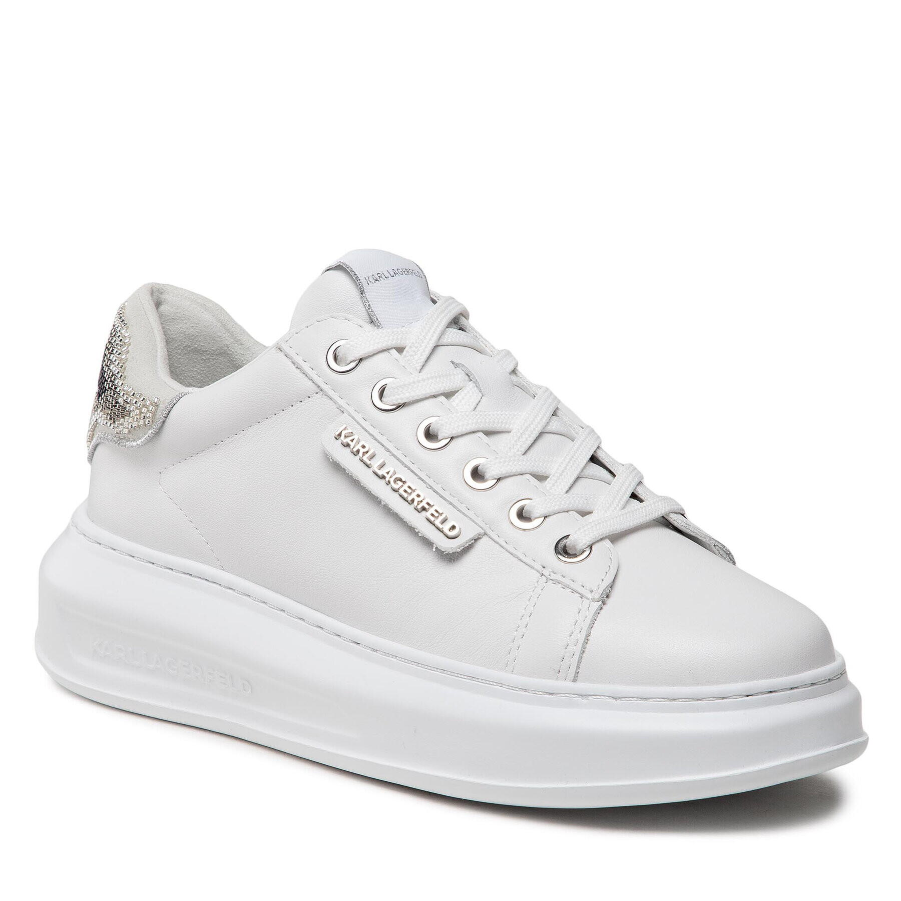 KARL LAGERFELD Сникърси KL62576A Бял - Pepit.bg