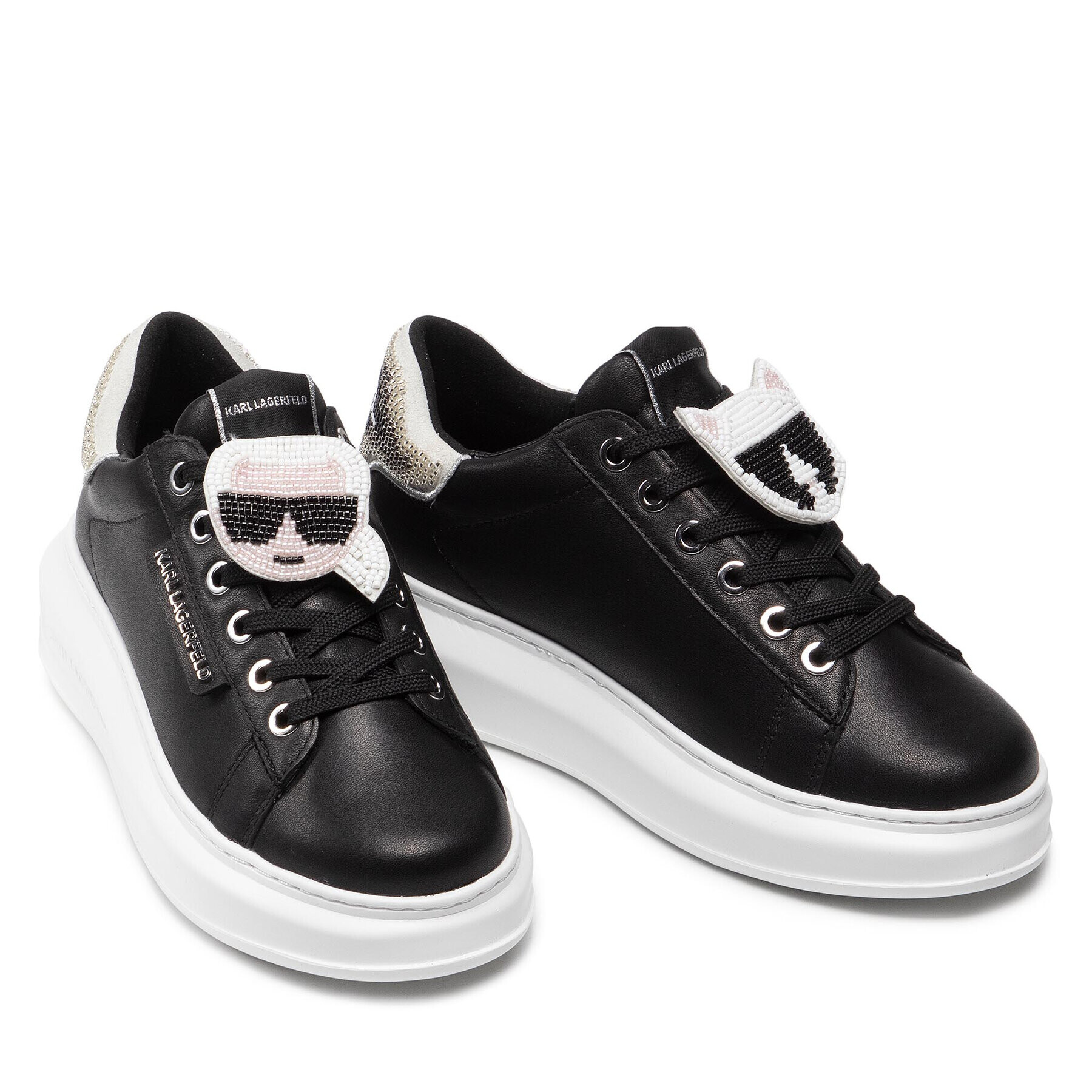 KARL LAGERFELD Сникърси KL62576A Черен - Pepit.bg