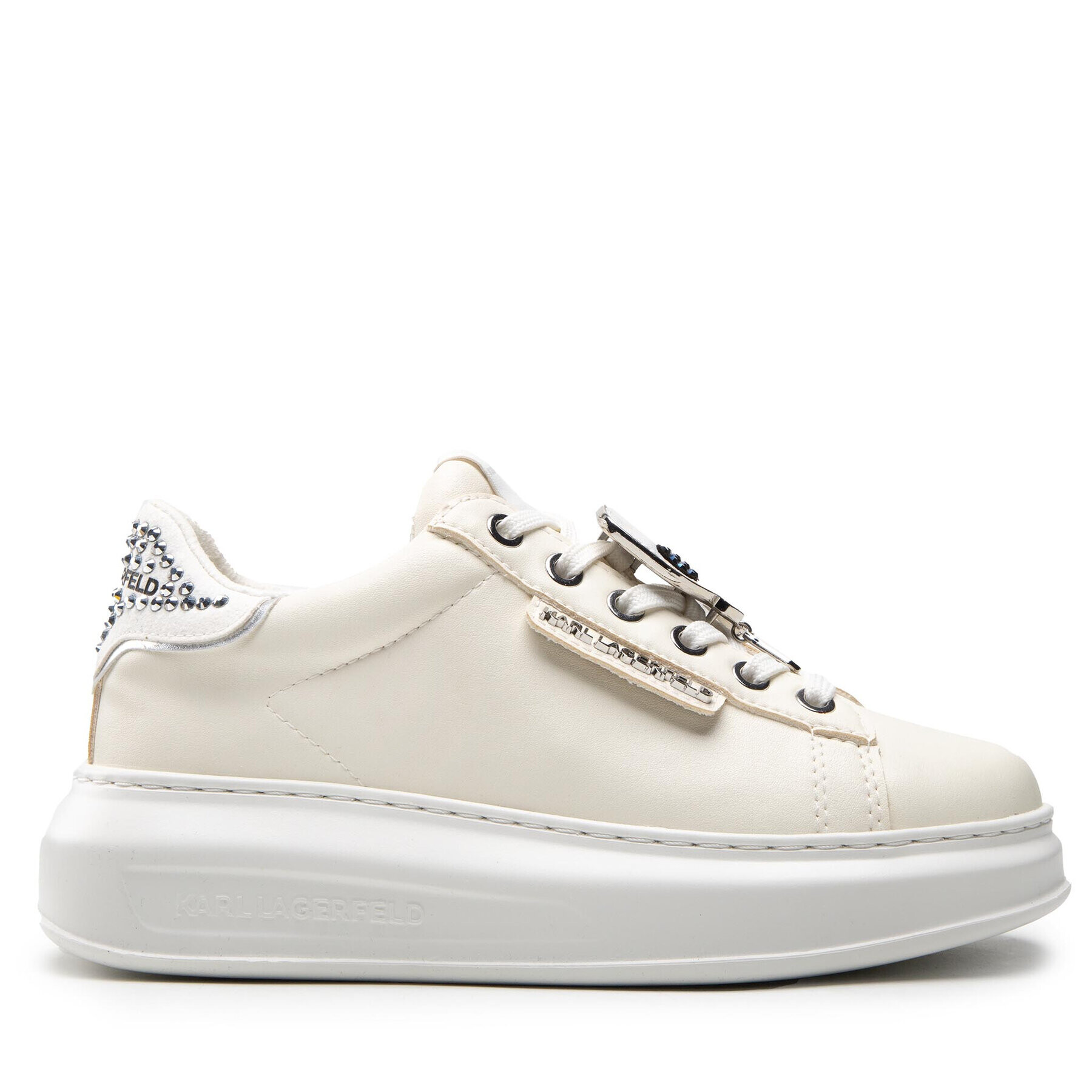 KARL LAGERFELD Сникърси KL62576C Бял - Pepit.bg