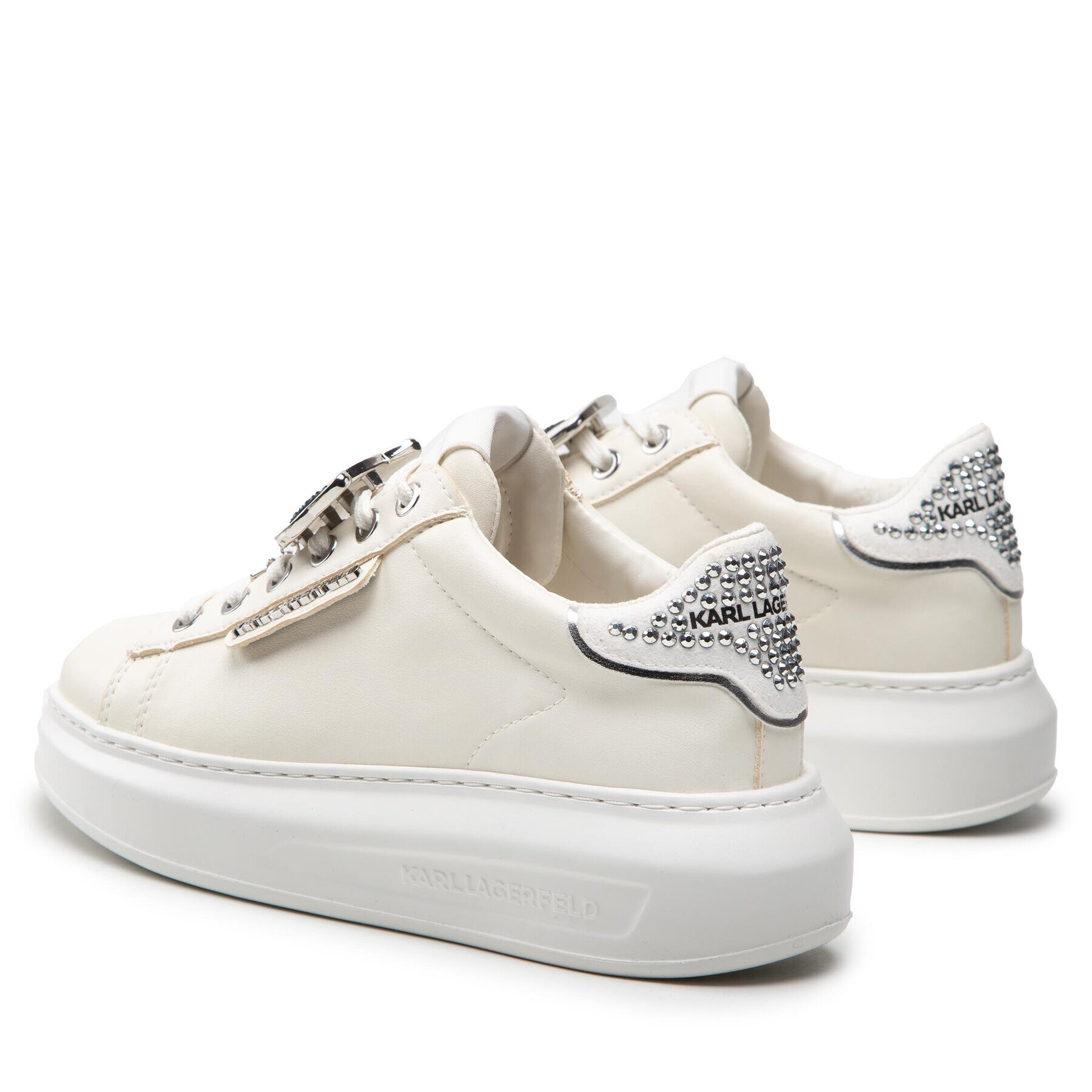KARL LAGERFELD Сникърси KL62576C Бял - Pepit.bg