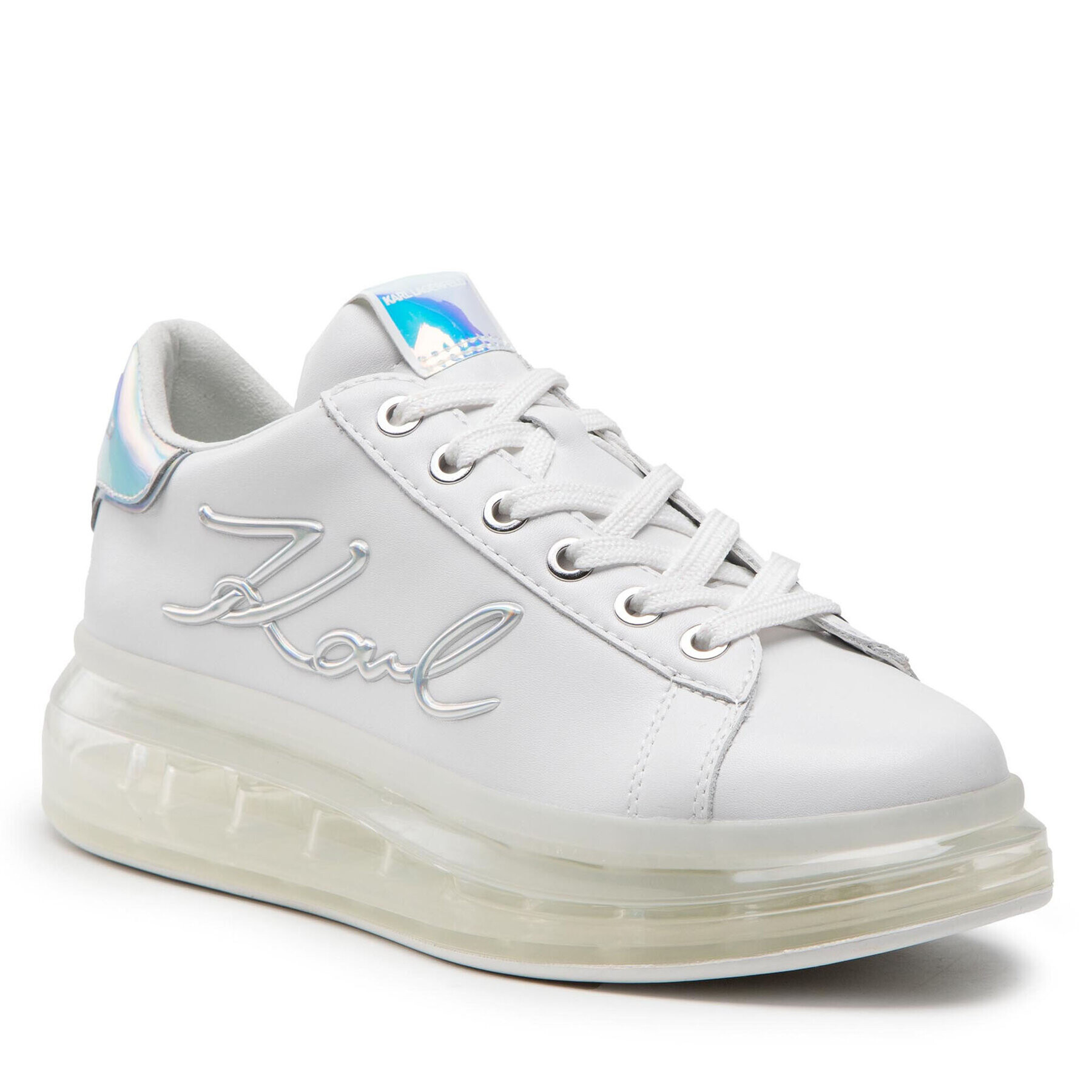 KARL LAGERFELD Сникърси KL62610 Бял - Pepit.bg