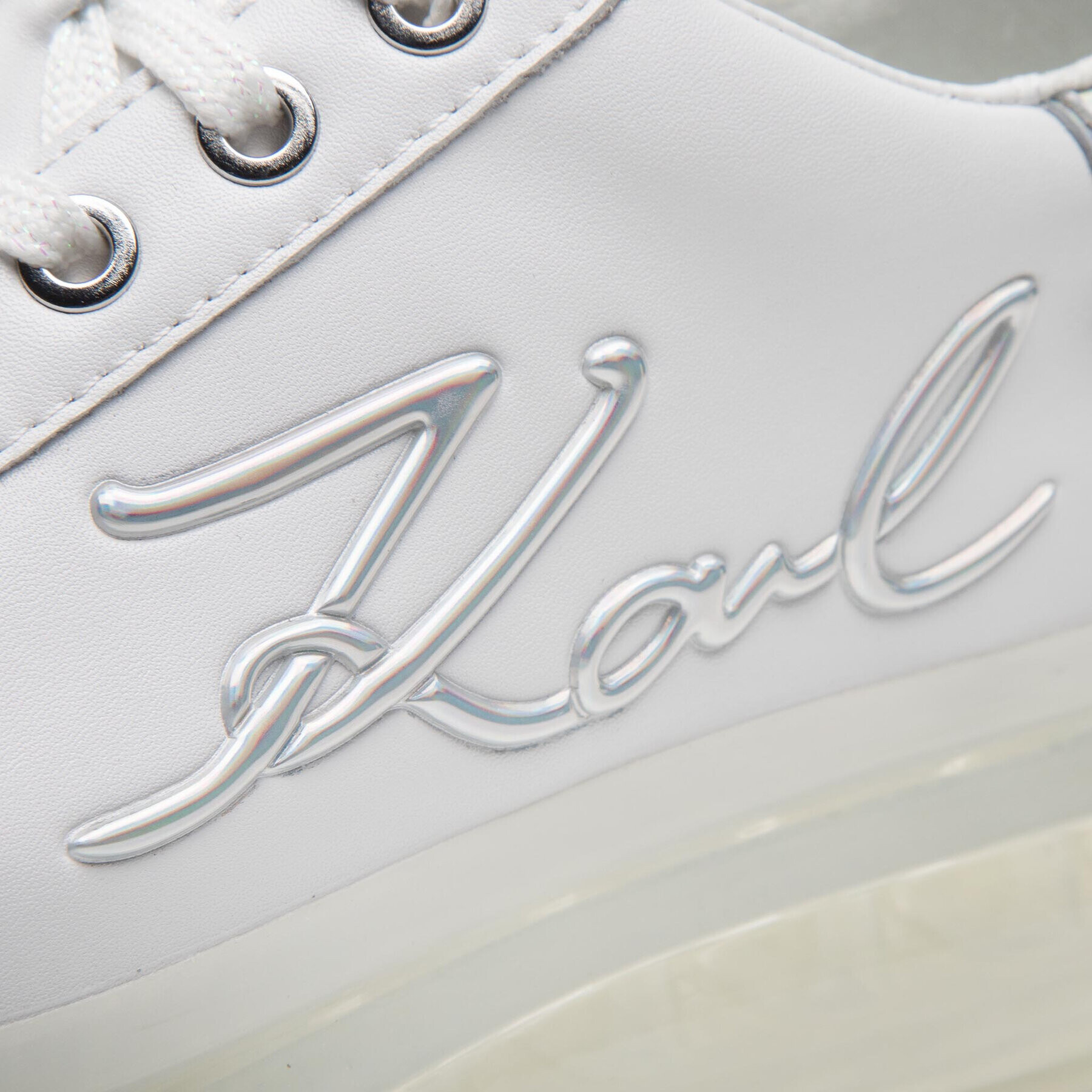 KARL LAGERFELD Сникърси KL62610 Бял - Pepit.bg