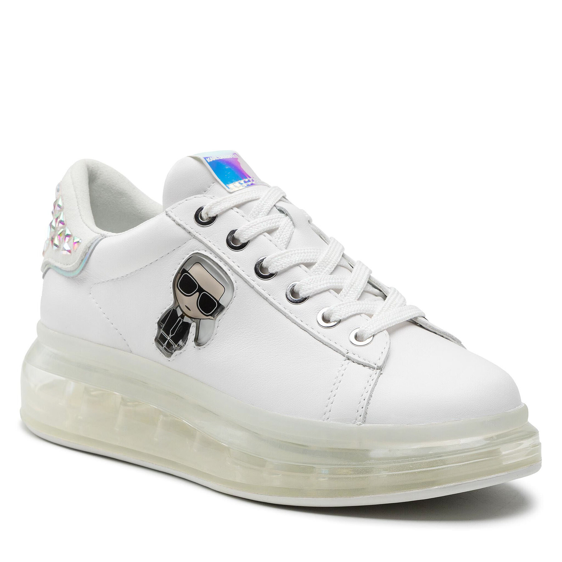 KARL LAGERFELD Сникърси KL62633 Бял - Pepit.bg