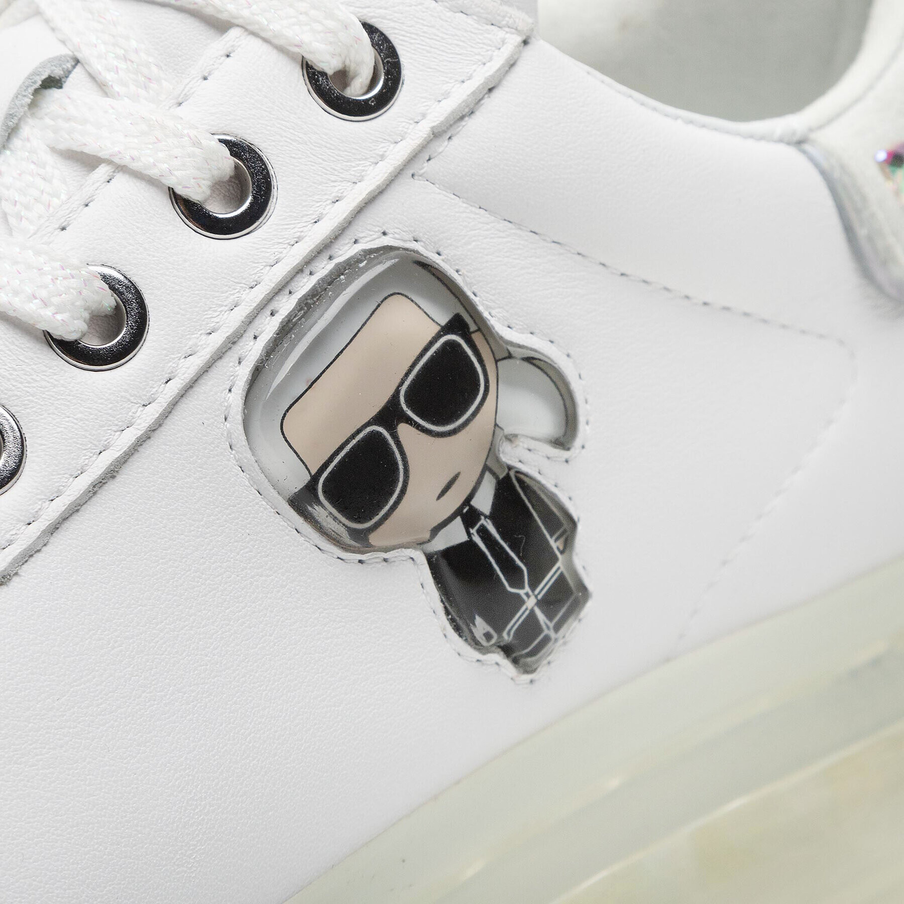 KARL LAGERFELD Сникърси KL62633 Бял - Pepit.bg