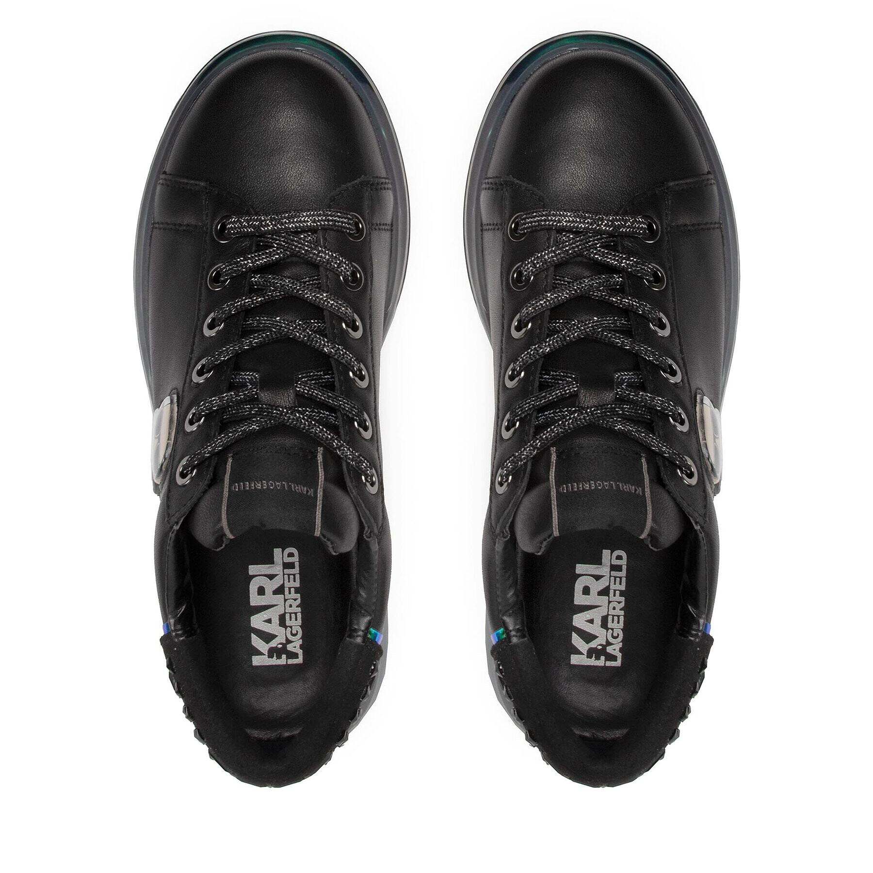 KARL LAGERFELD Сникърси KL62633 Черен - Pepit.bg